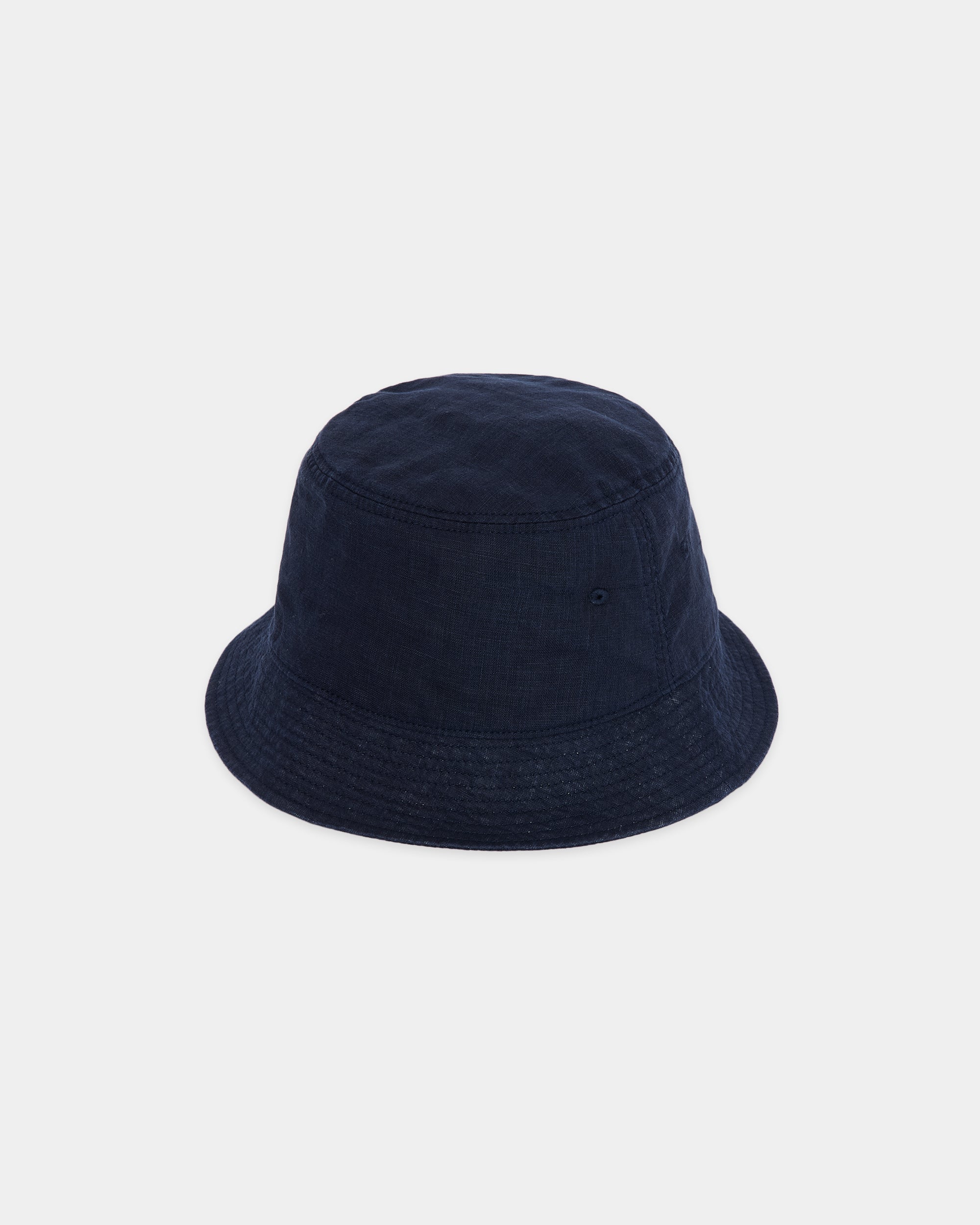 HEMP SHIRTING BUCKET HAT, Navy