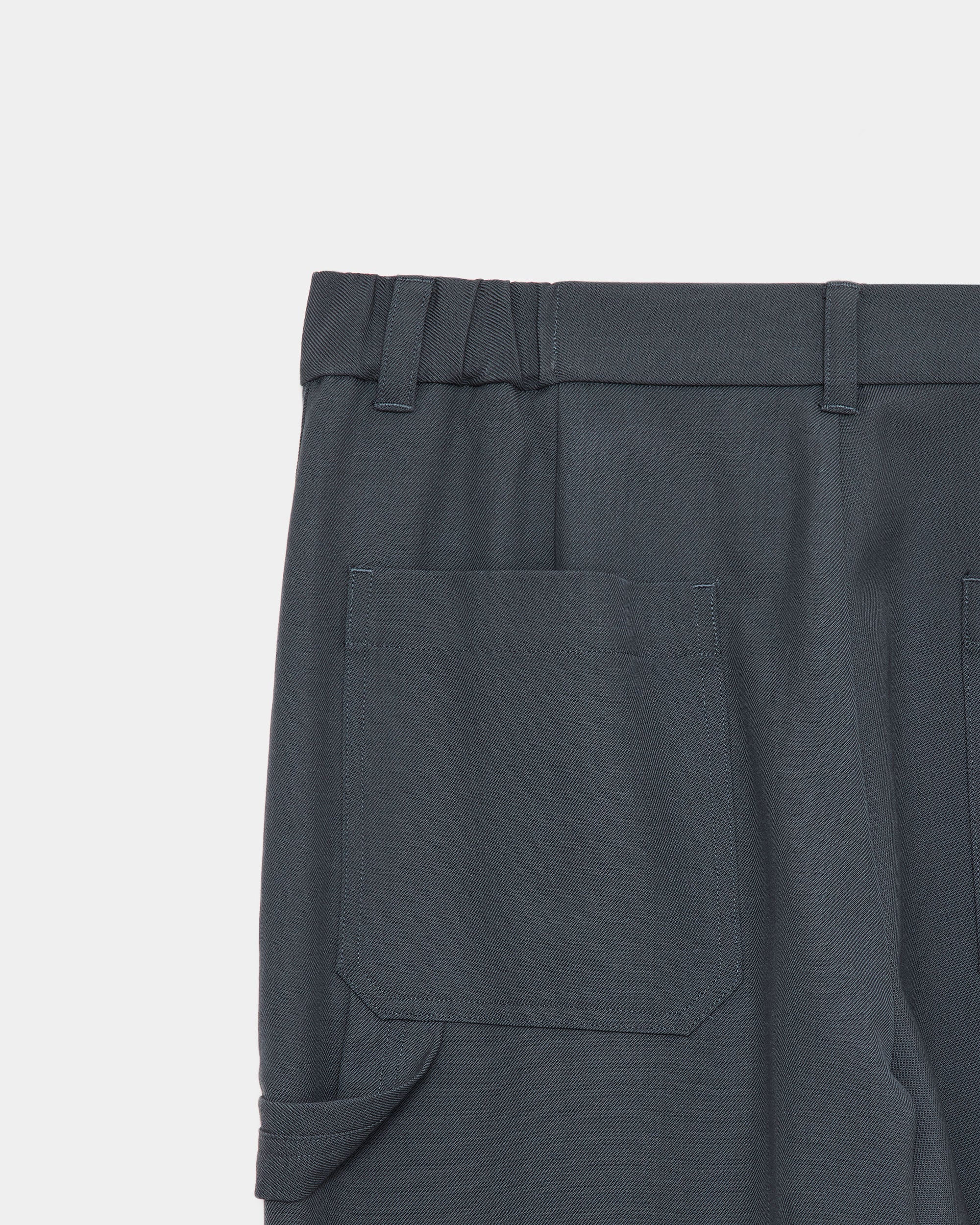 3/60 オーガニックウールサバイバルクロス® / ワイドカーペンターパンツII, Forest Gray