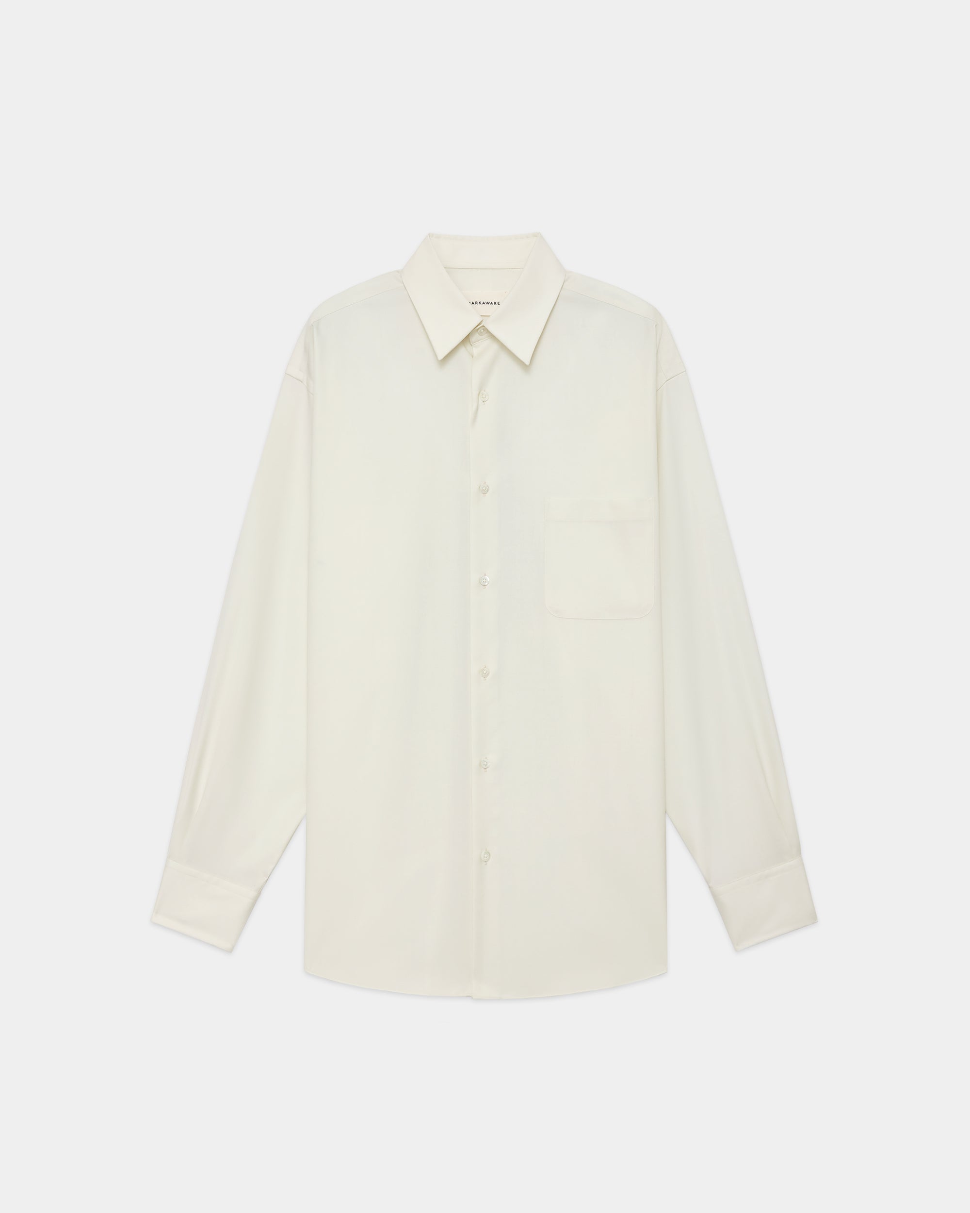 SUPER 160s WASHABLE  WOOL OXFORD COMFORT FIT SHIRT, Pearl Gray