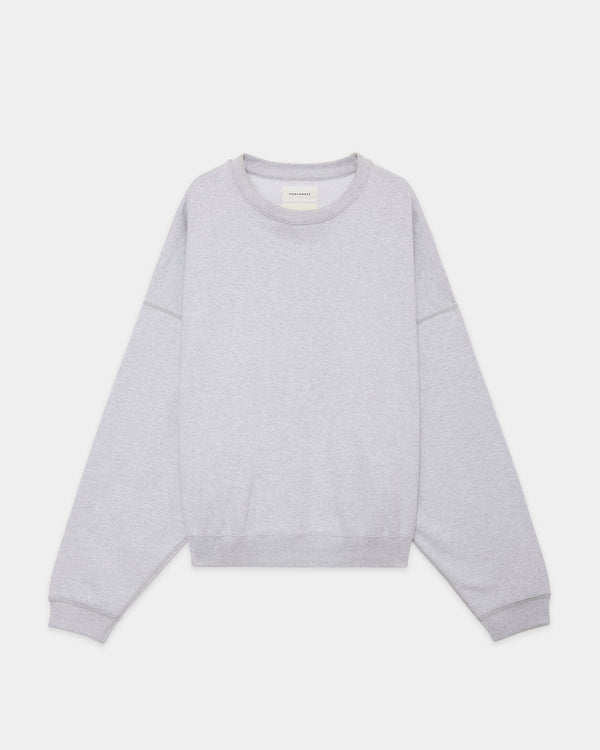オーガニックコットンヘビー吊裏毛 / ヒュージスウェットショート, Ash Gray