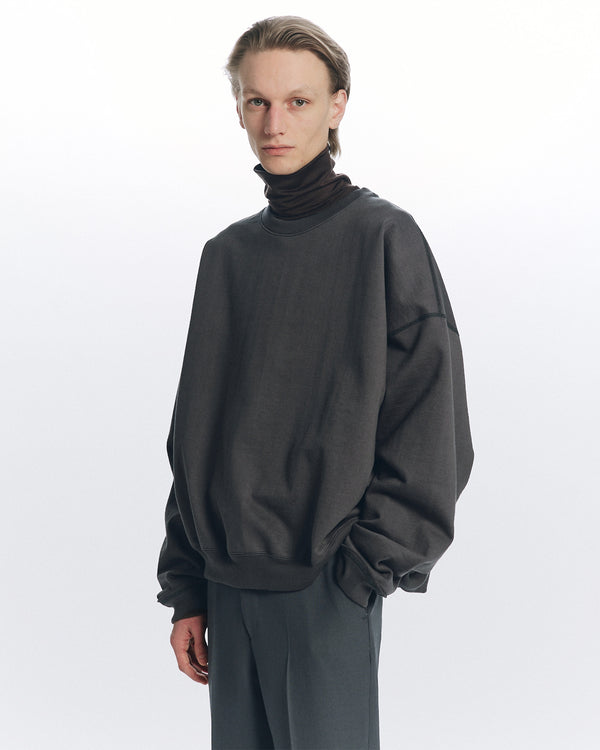オーガニックコットンヘビー吊裏毛 / ヒュージスウェットショート, Forest Gray