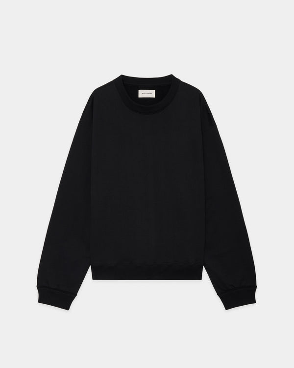 オーガニックコットンヘビー吊裏毛 / コンフォートスウェット, Black