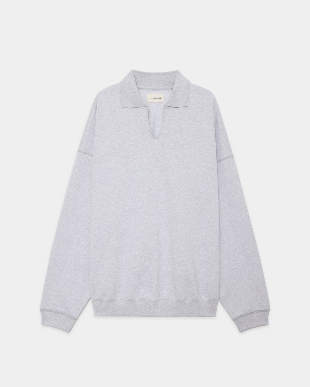 オーガニックコットンヘビー吊裏毛 / スキッパーヒュージスウェット, Ash Gray