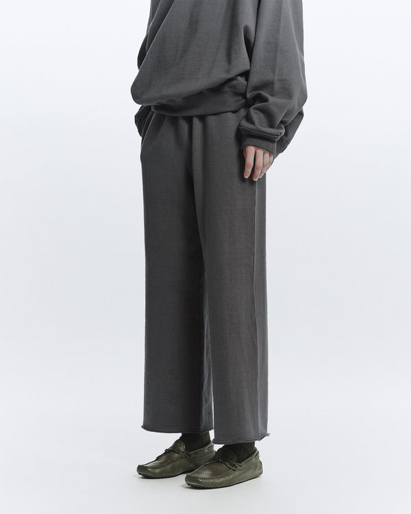 オーガニックコットンヘビー吊裏毛 / ワイドジムパンツ, Forest Gray