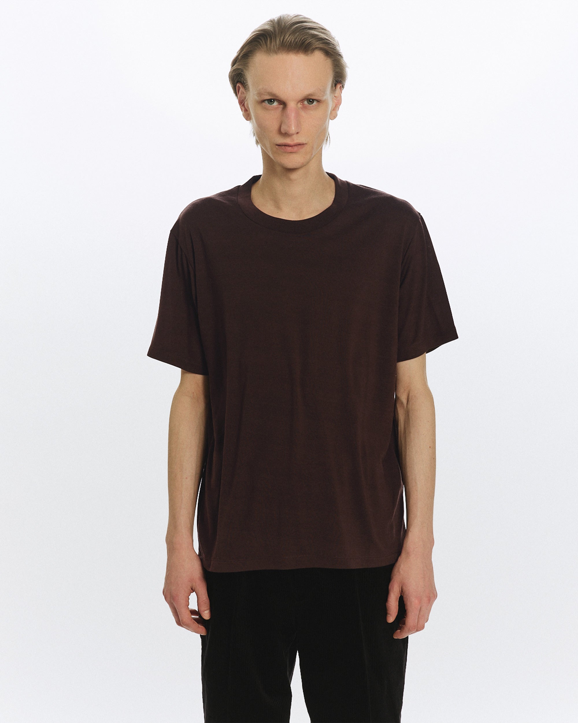 SUPER 160s WOOL WASHABLE KNIT REGULAR FIT Tee, Olive Drab