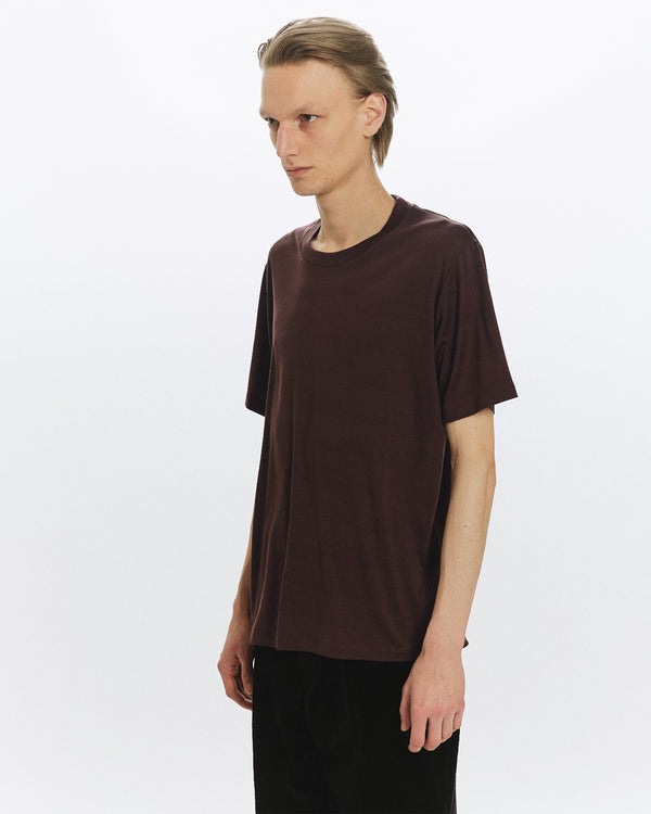 SUPER 160s WOOL WASHABLE KNIT REGULAR FIT Tee, Olive Drab