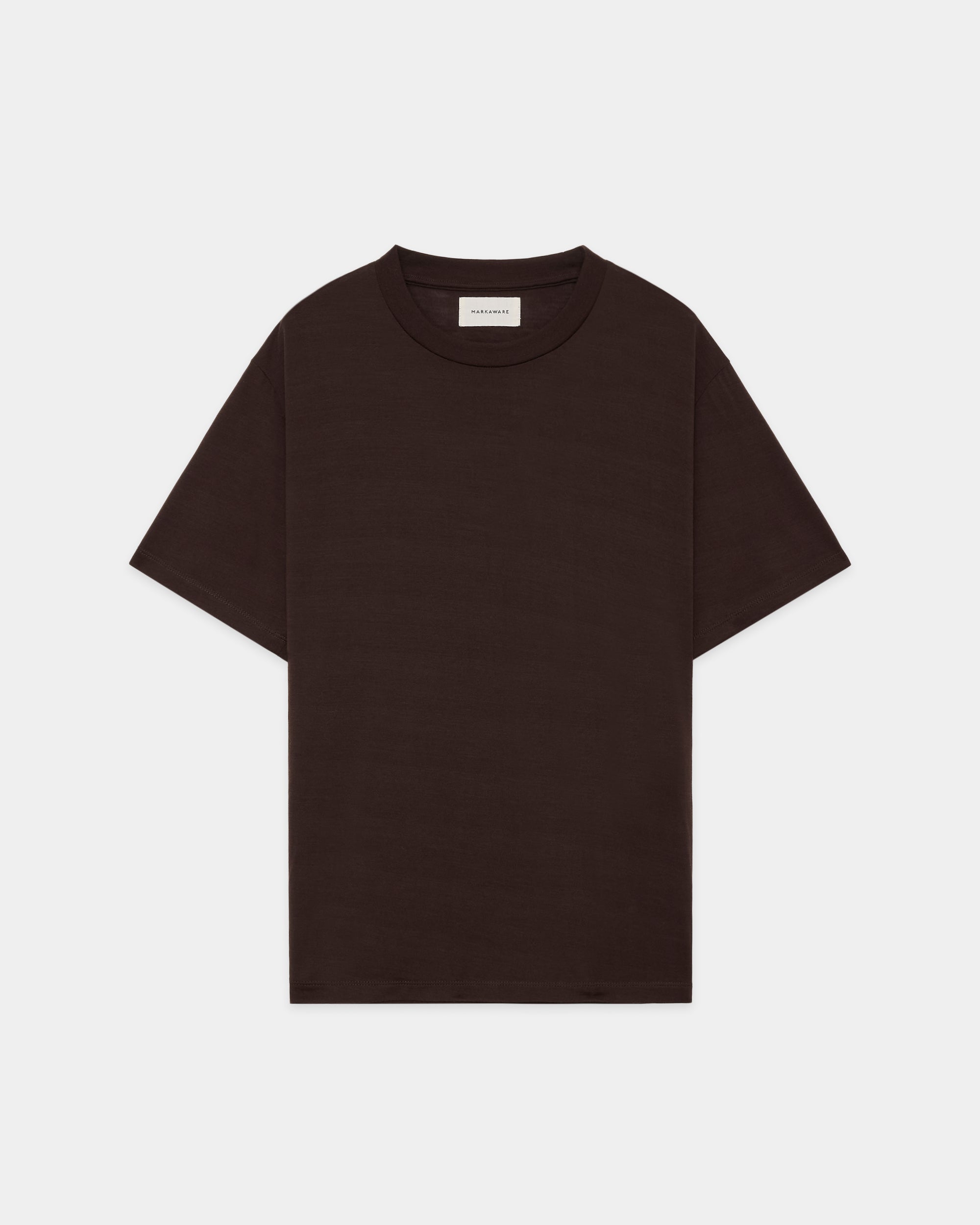 SUPER 160s WOOL WASHABLE KNIT REGULAR FIT Tee, Olive Drab