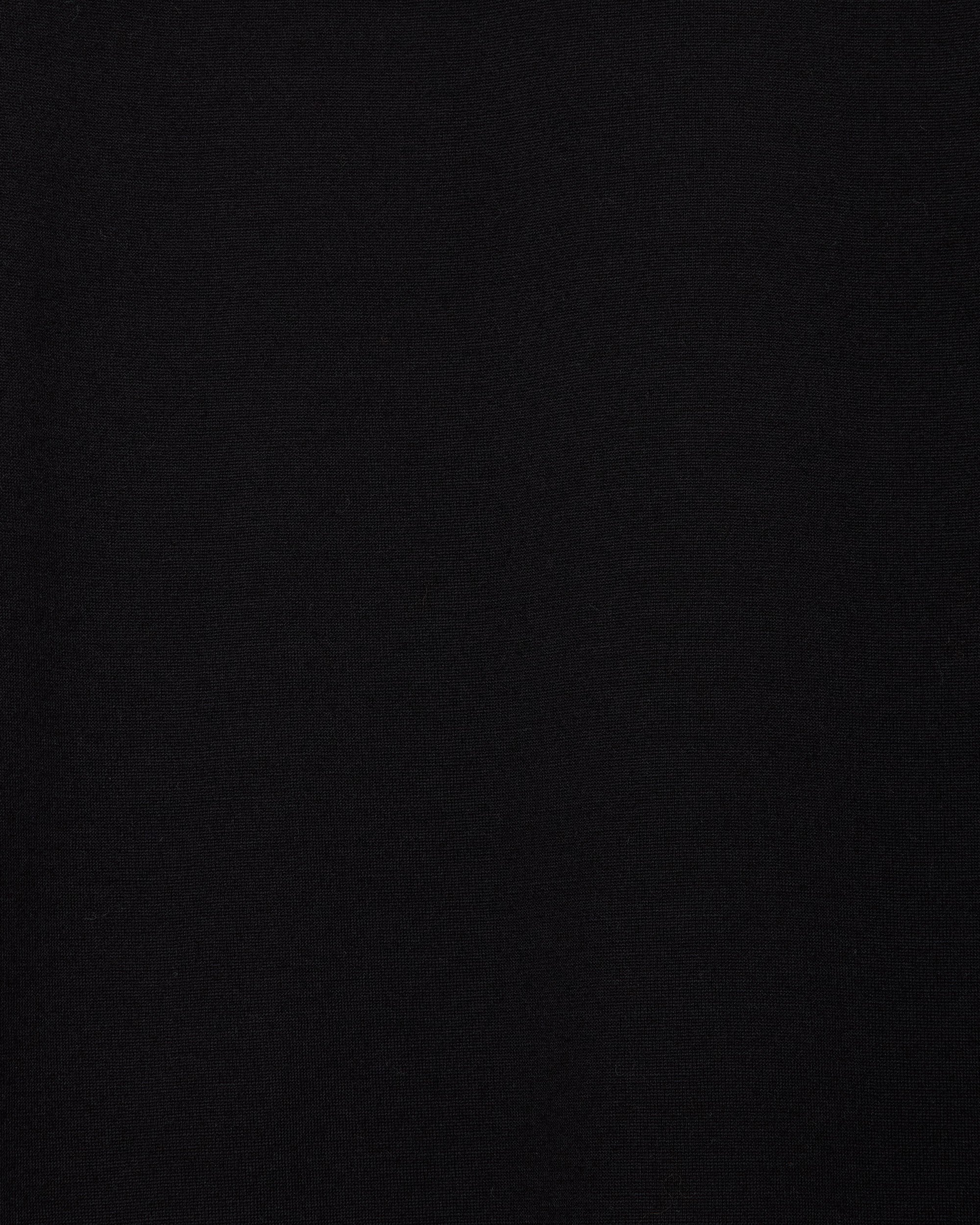 SUPER 160s WOOL WASHABLE KNIT REGULAR FIT Tee, Black