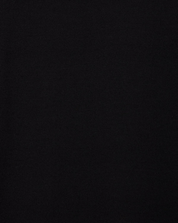 SUPER 160s WOOL WASHABLE KNIT REGULAR FIT Tee, Black