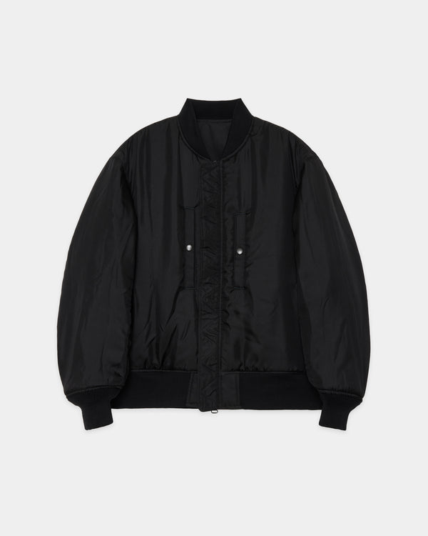 シルクヘビーツイル / MA-1, Black