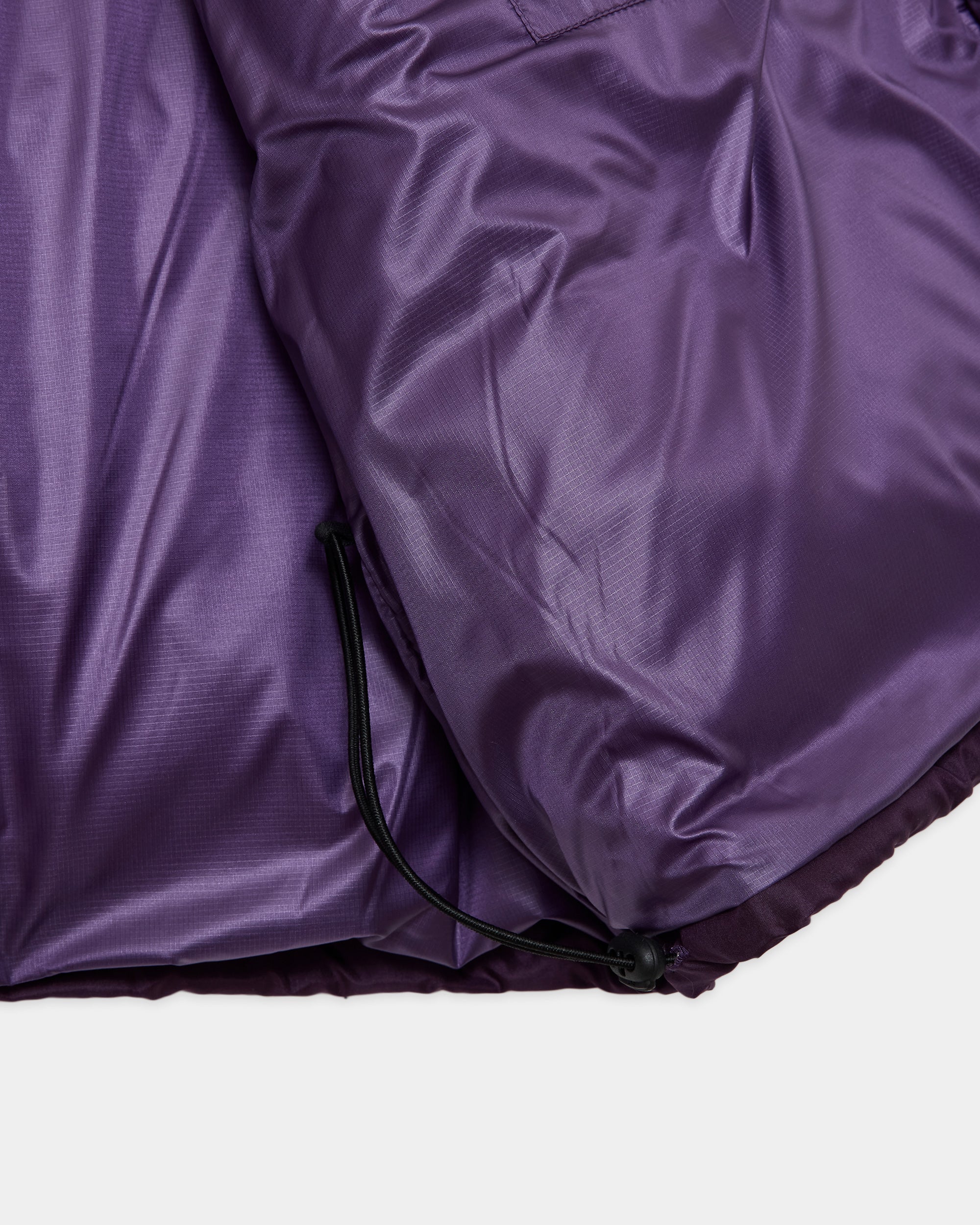 SILK TAFFETA SILK DOWN VEST, Purple