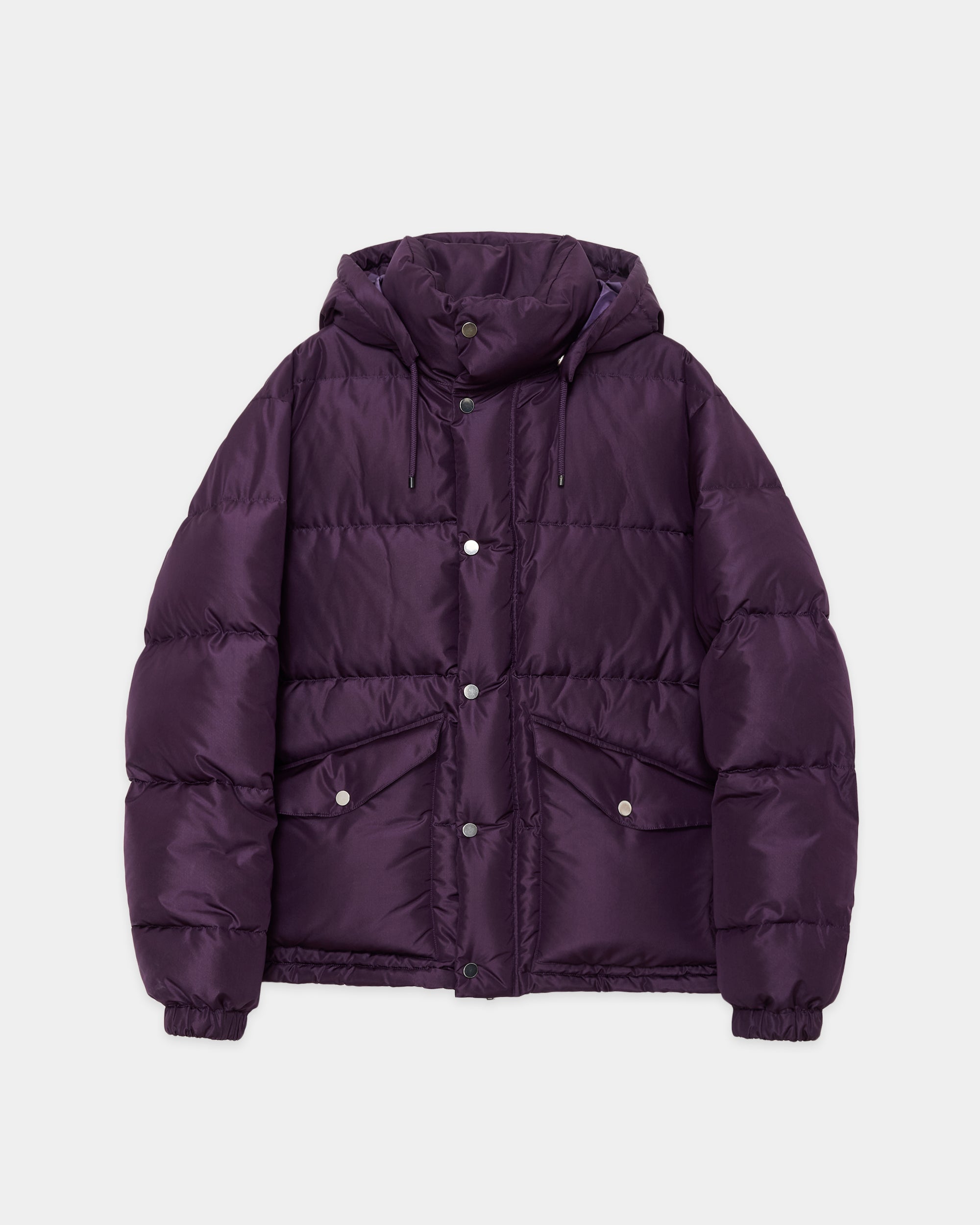 SILK TAFFETA SILK DOWN PARKA, Purple