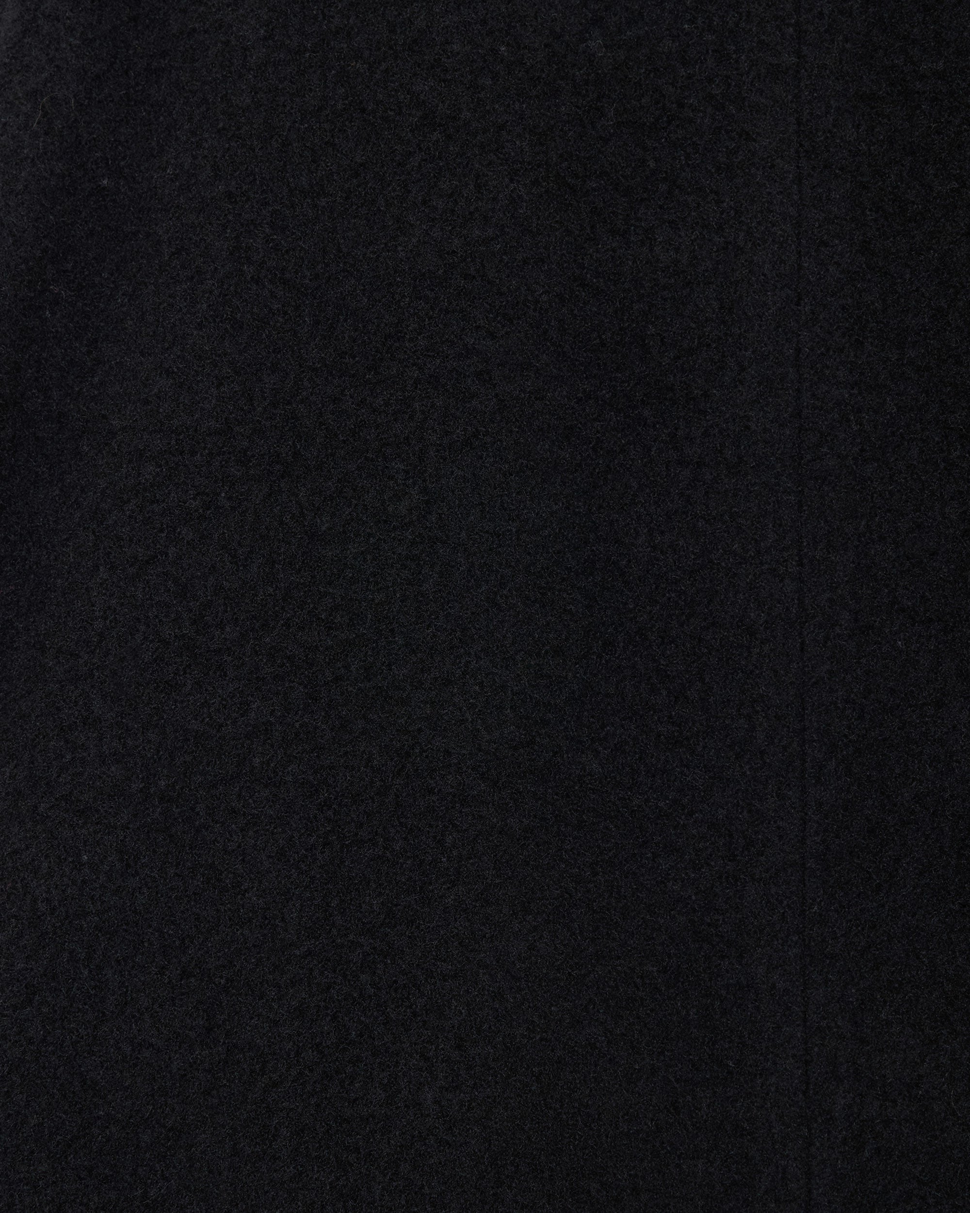 ウールカシミヤナッピングワッシャー /  ウォークアバウトコート, Black