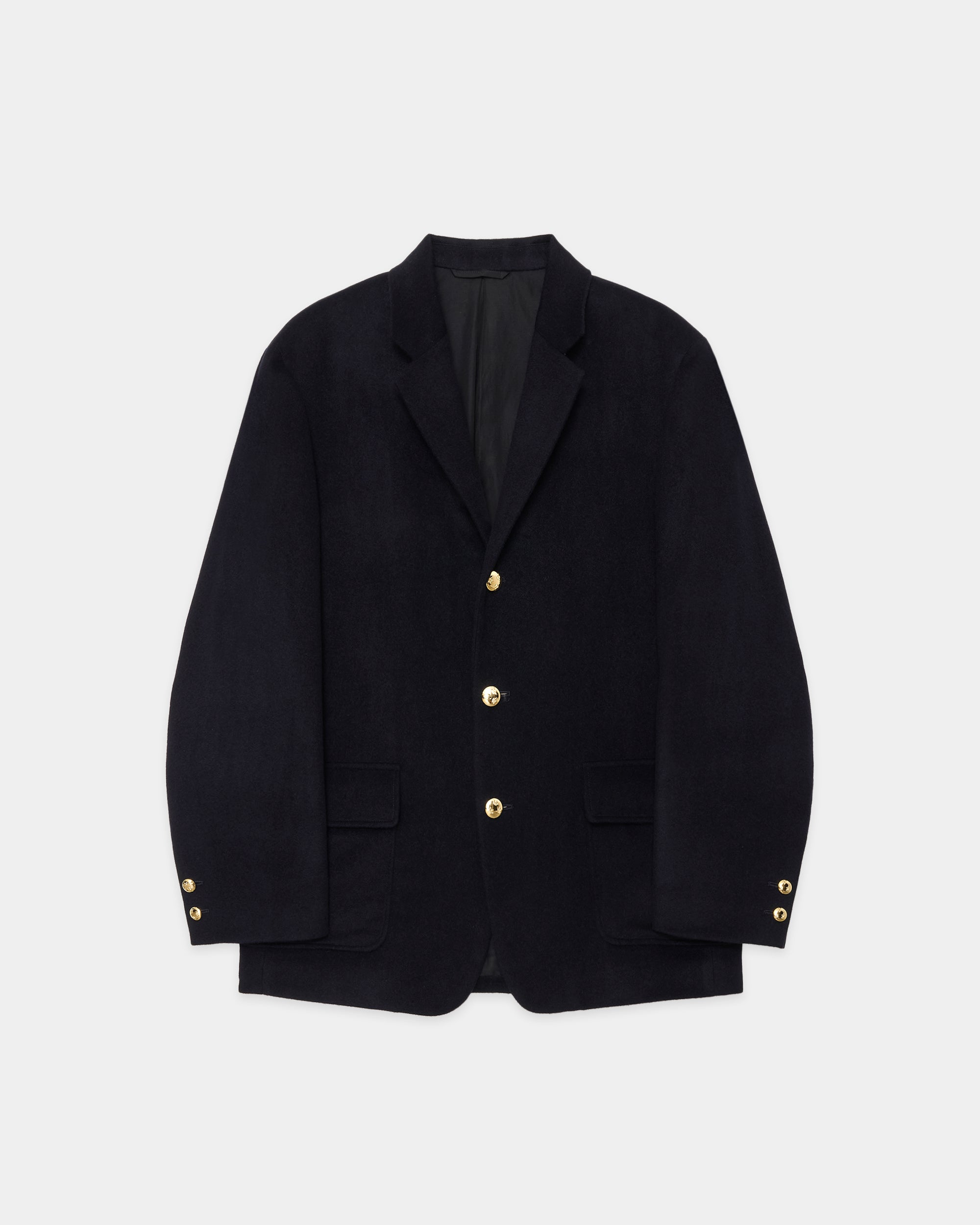 カシミヤフランネル / カシミヤブレザー, D Navy