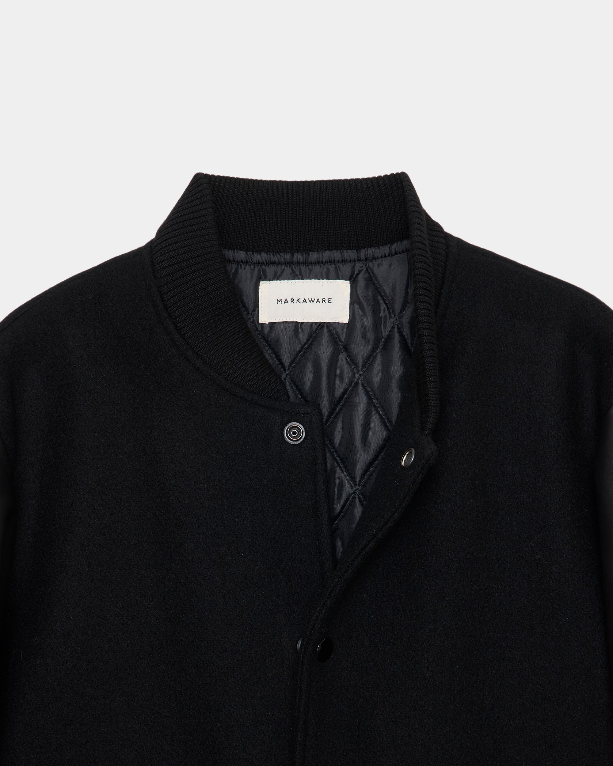 Vintage Melton Award Jacket, Black