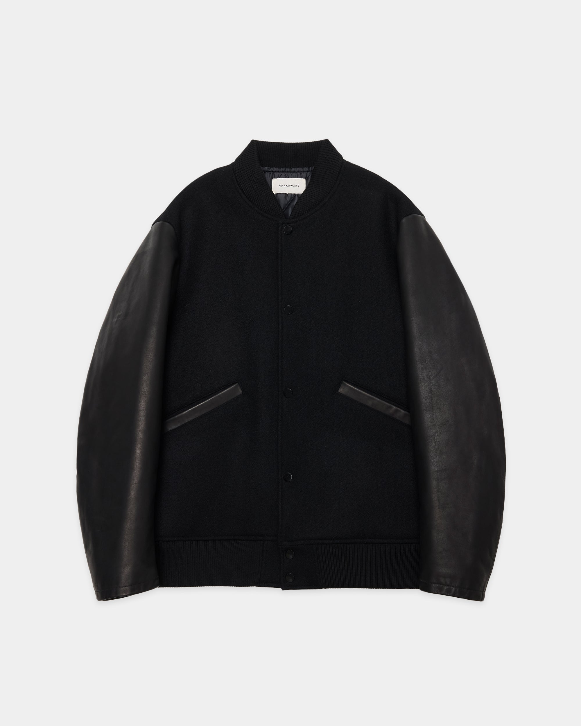 Vintage Melton Award Jacket, Black