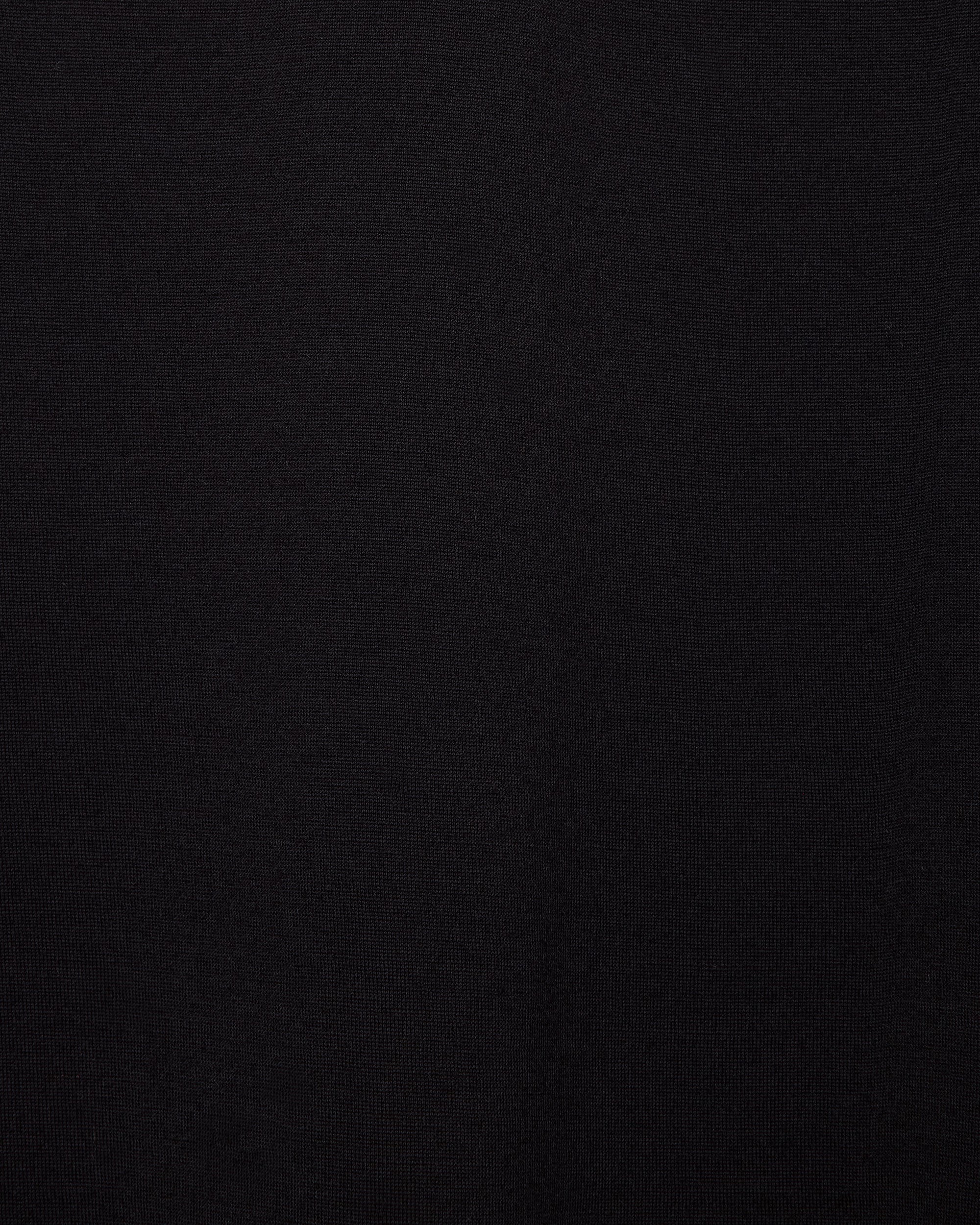 スーパー160'sウール 防縮天竺 / コンフォートフィットL/S Tee, Black