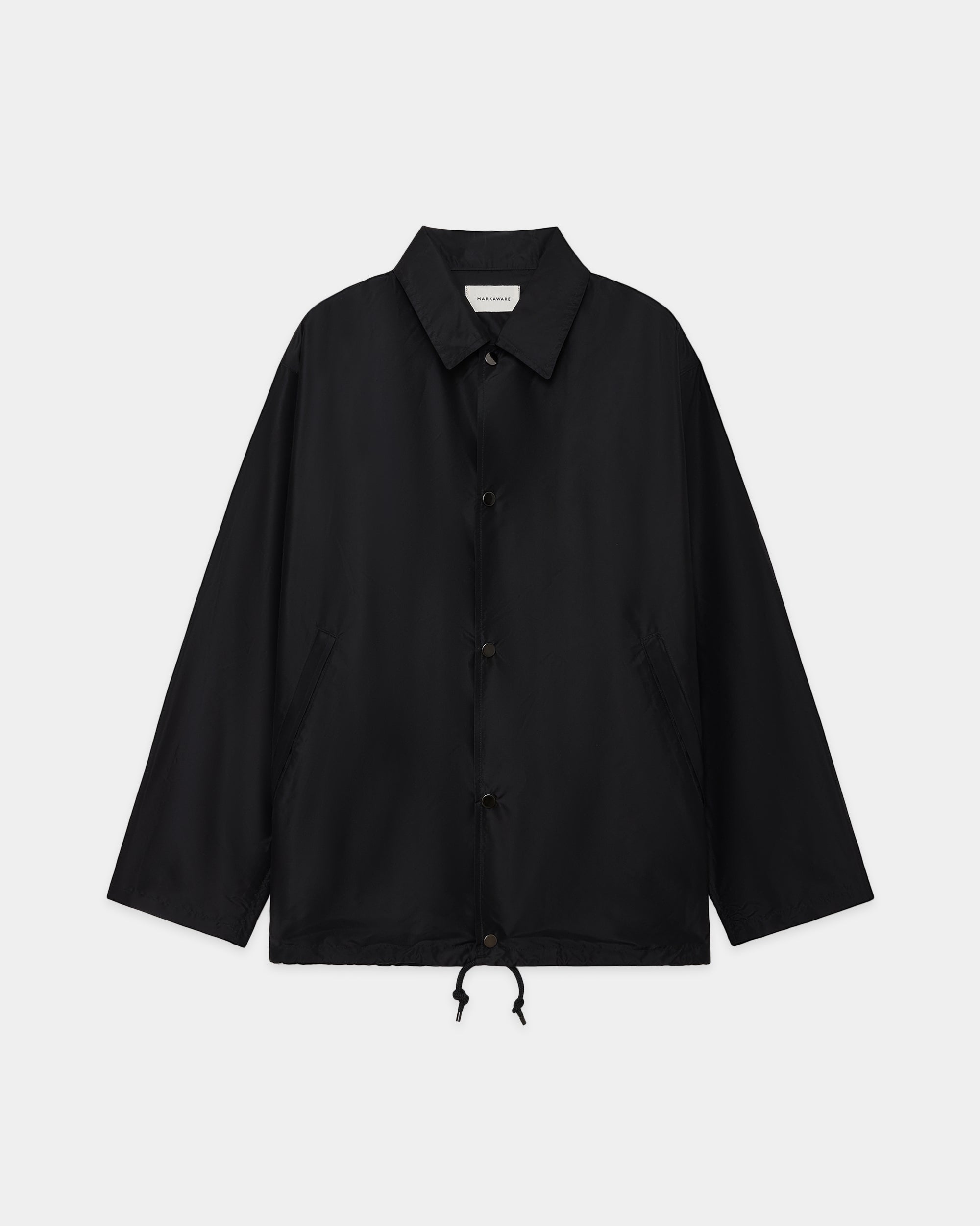 【Exclusive Item】Organic Wool 2/80 Gabardine Parking-Coach Jacket, Black