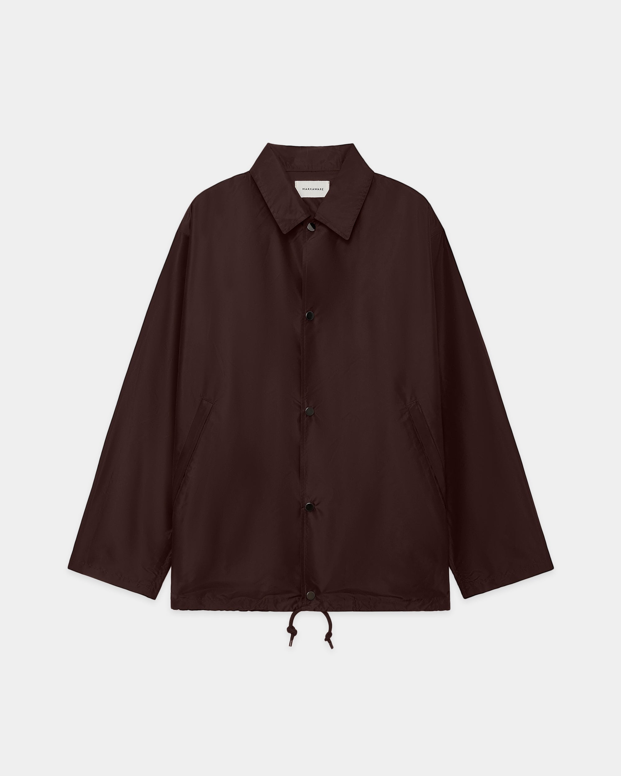 Organic Wool 2/80 Gabardine Parking-Coach Jacket, Olive Drab