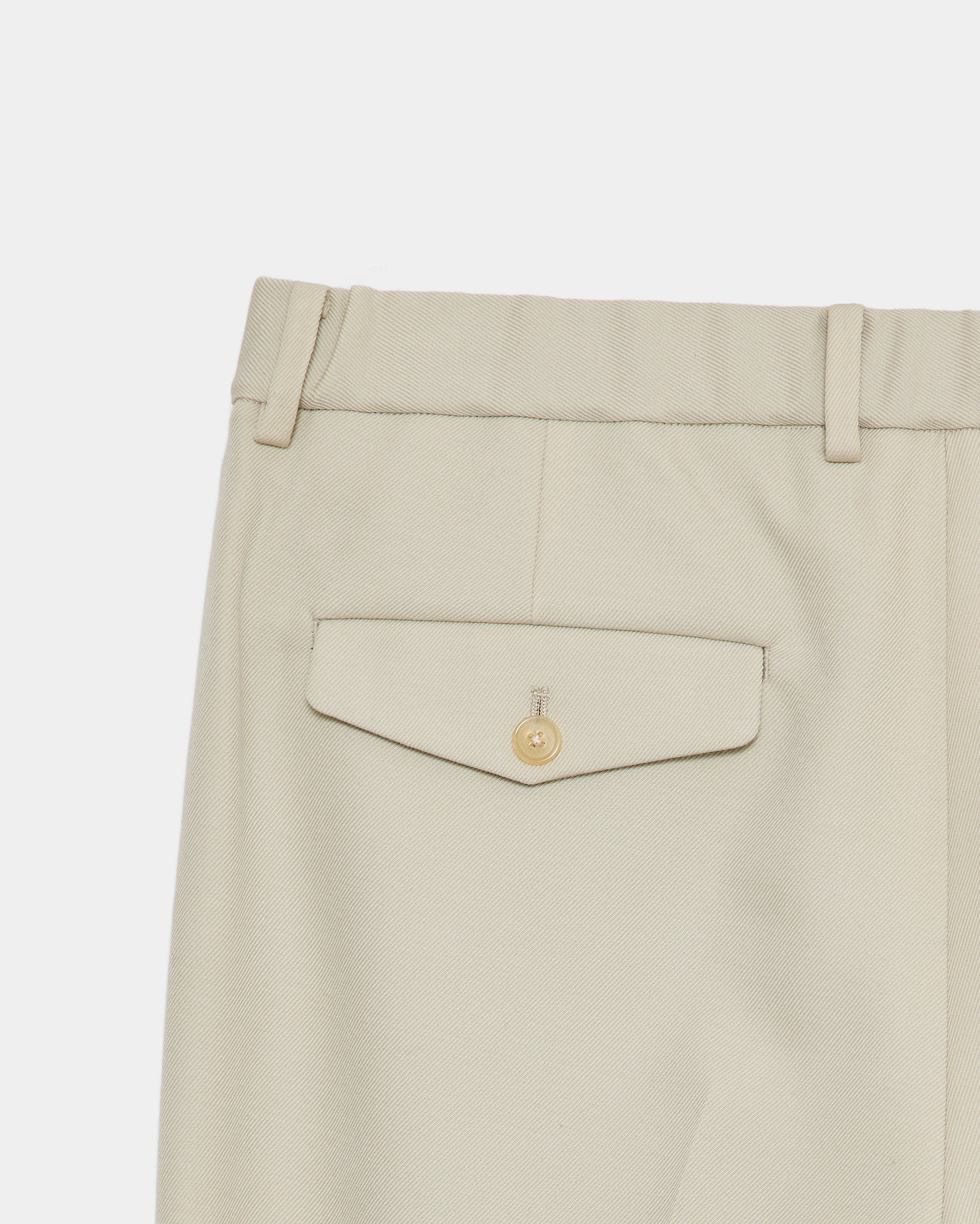 ポルワース 3/2 ハードツイル / ダブルプリーテッドセミイージートラウザーズ, Greige