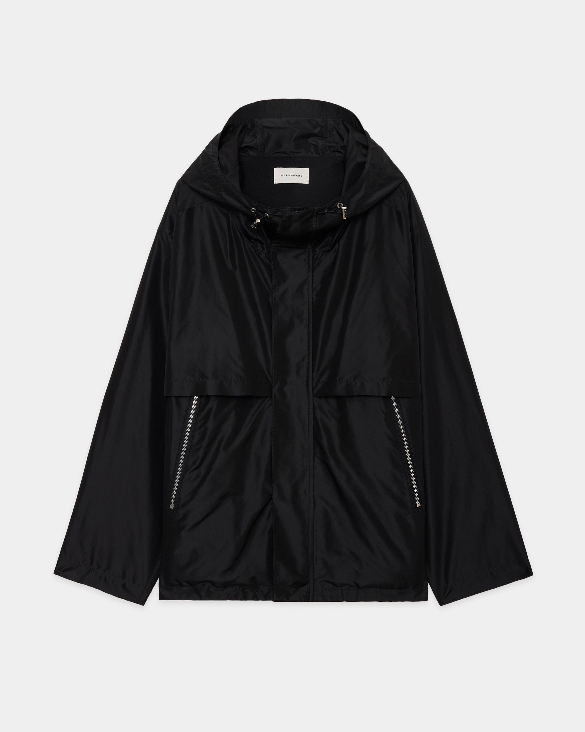 シルクタフタ / トレッキングジャケット, Black