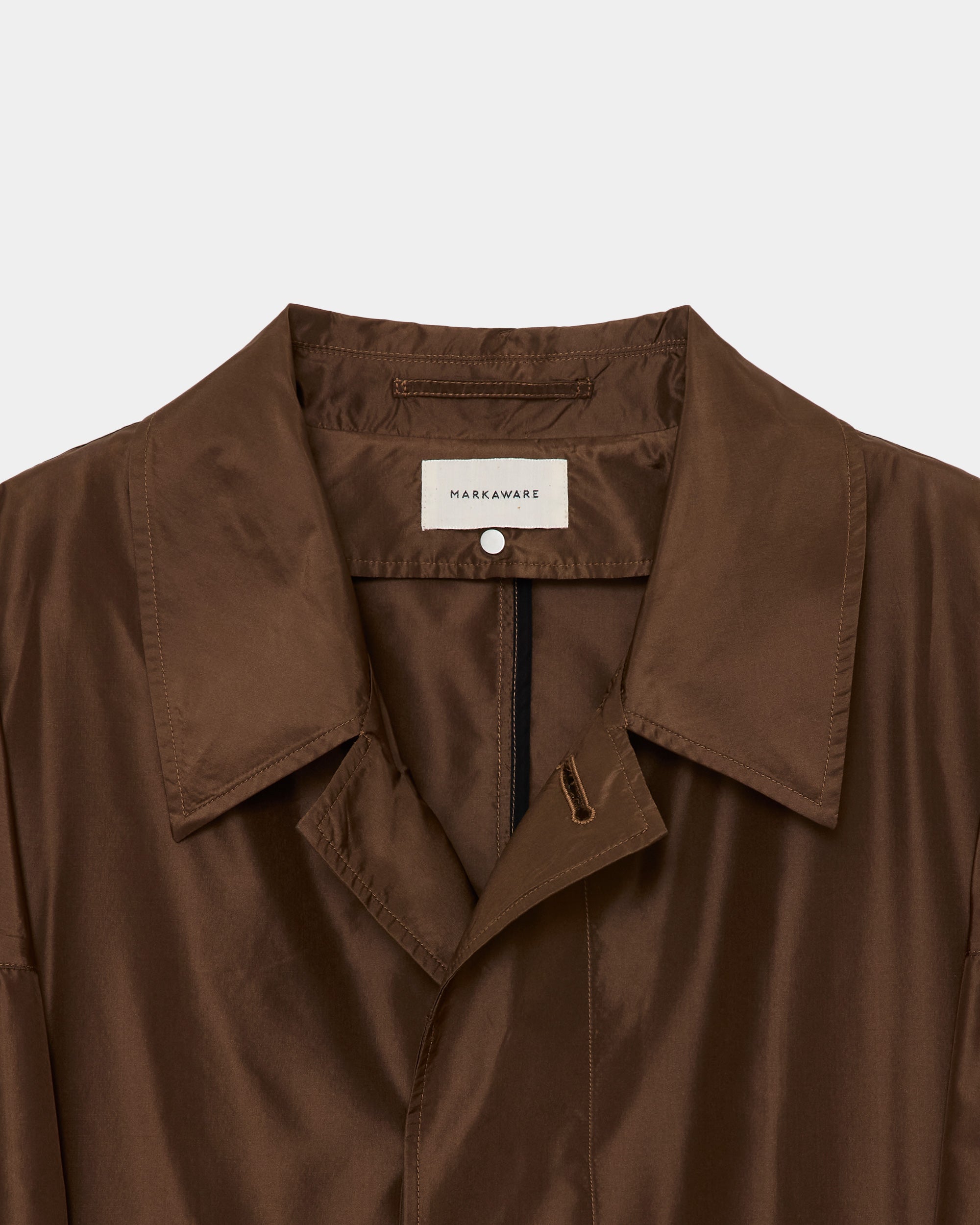 シルクタフタ / フーデットヒュージコート, Burnt Umber