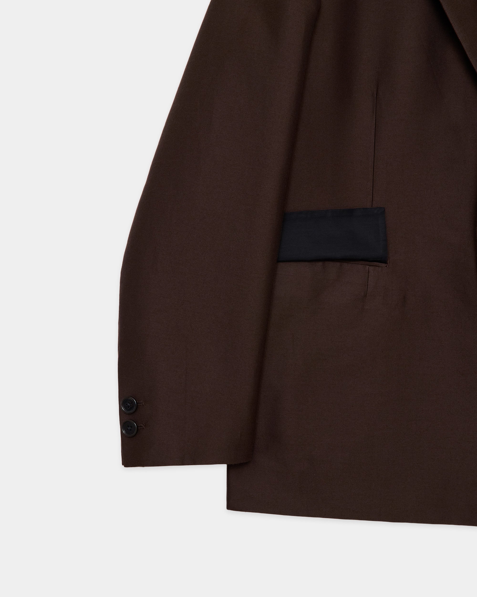 ブラタクシルクxコットンダブルクロス / スクエアジャケット, Olive Drab