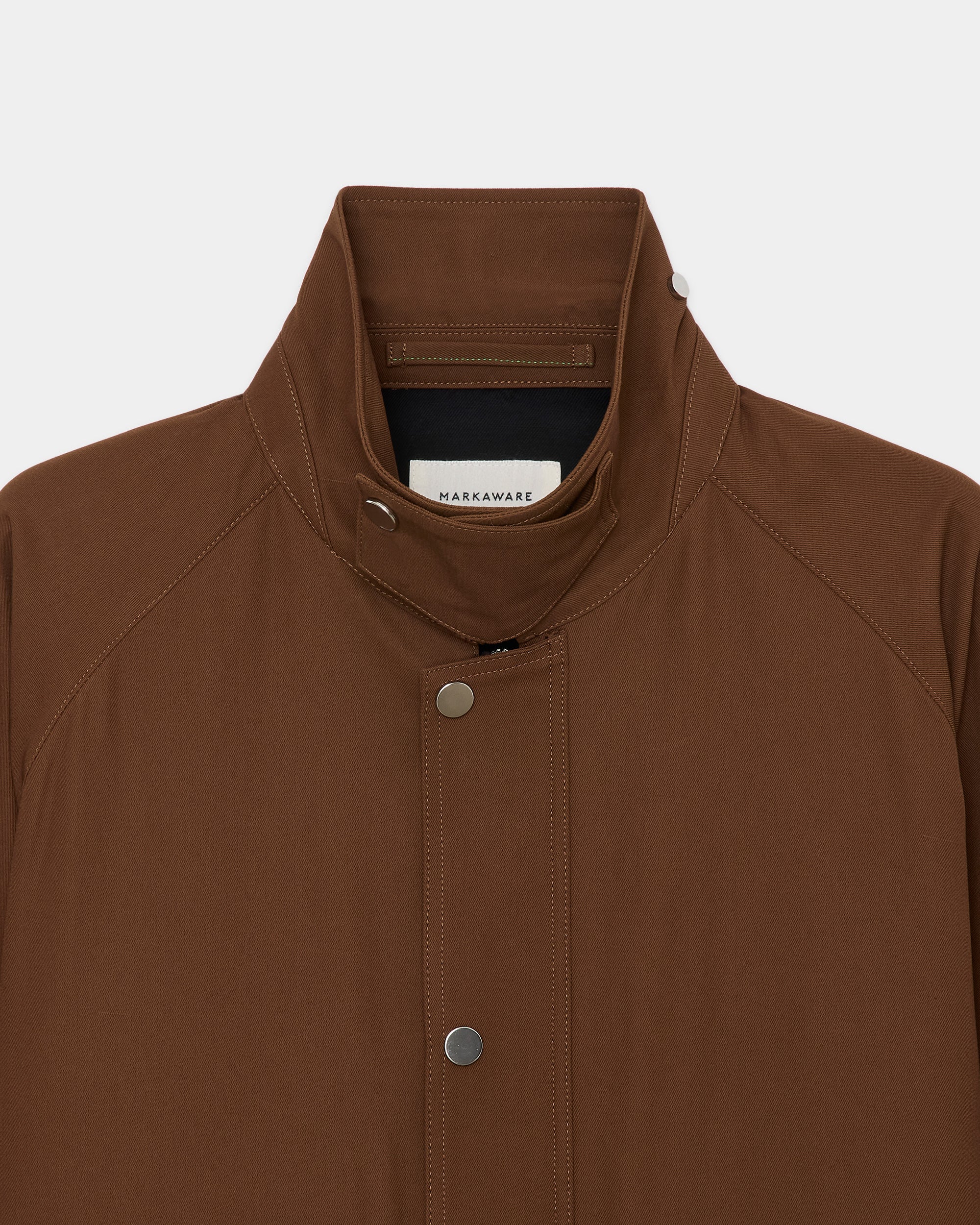 60/2オーガニック強燃ボイル3/2ツイル / ショートフィールドブルゾン, Burnt Umber