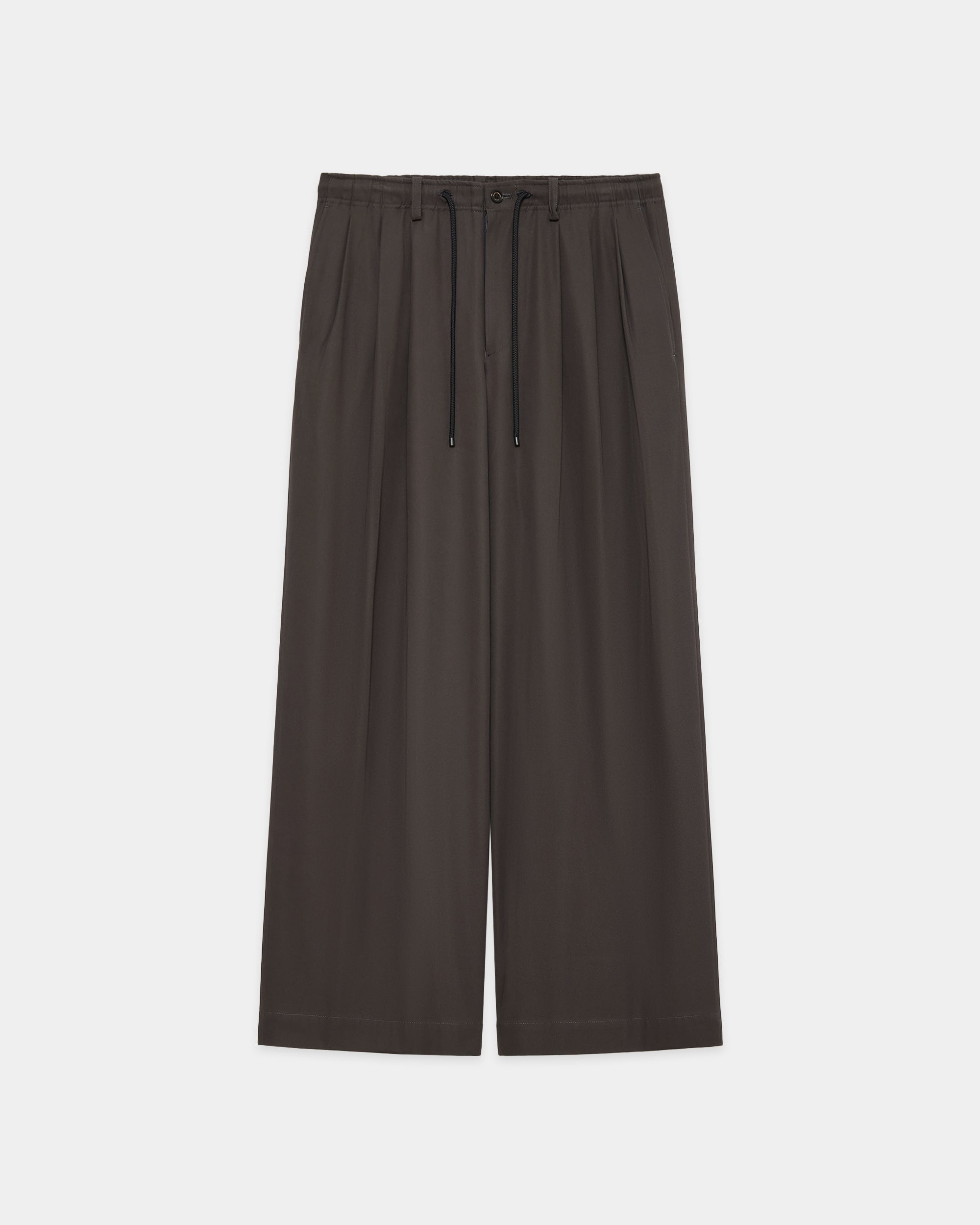 60/2オーガニック強燃ボイル3/2ツイル / トリプルプリーテッドイージートラウザーズ, Charcoal