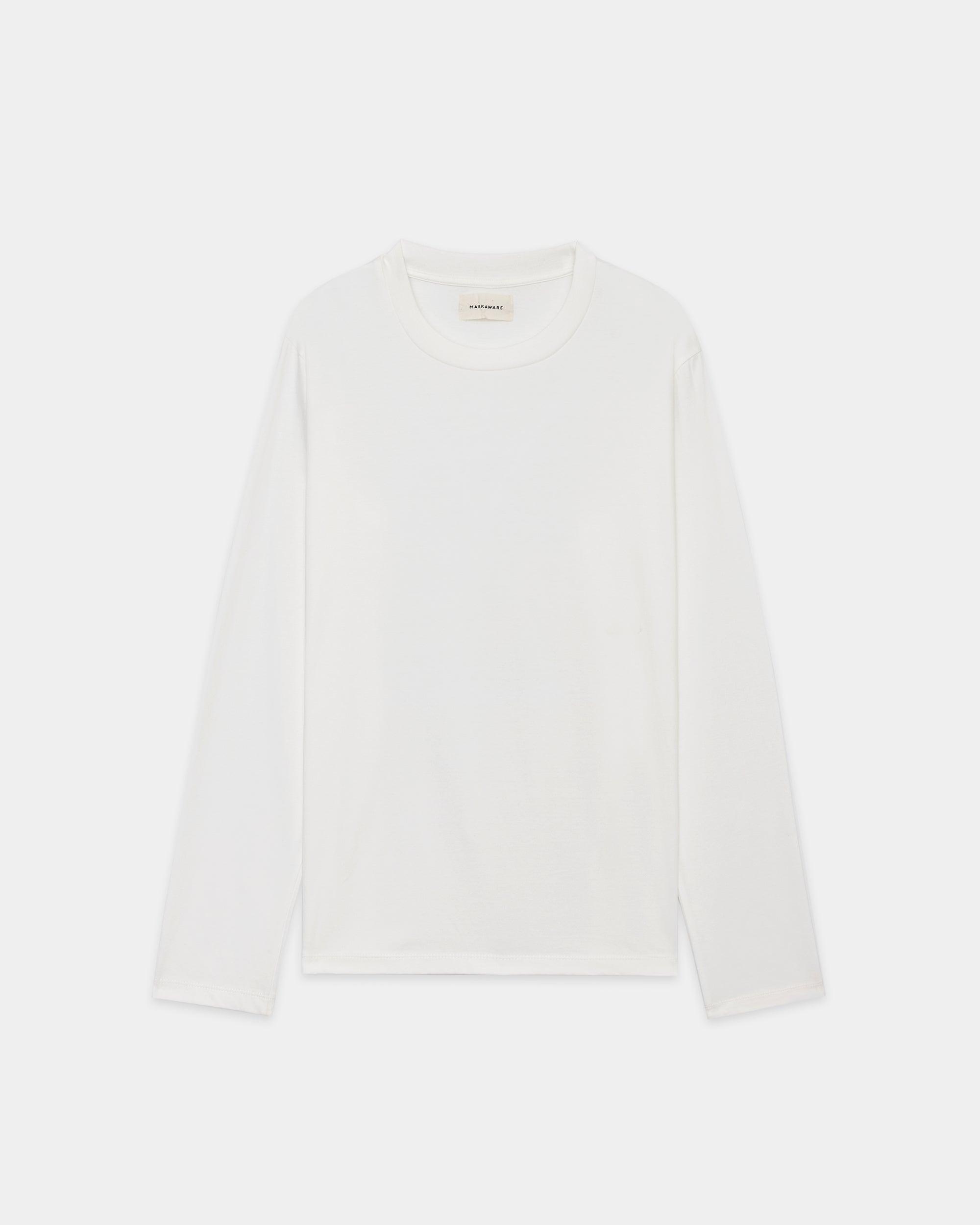 オーガニックGIZA 80/3 天竺 サバイバルクロス® / レギュラーフィットTee L/S, White