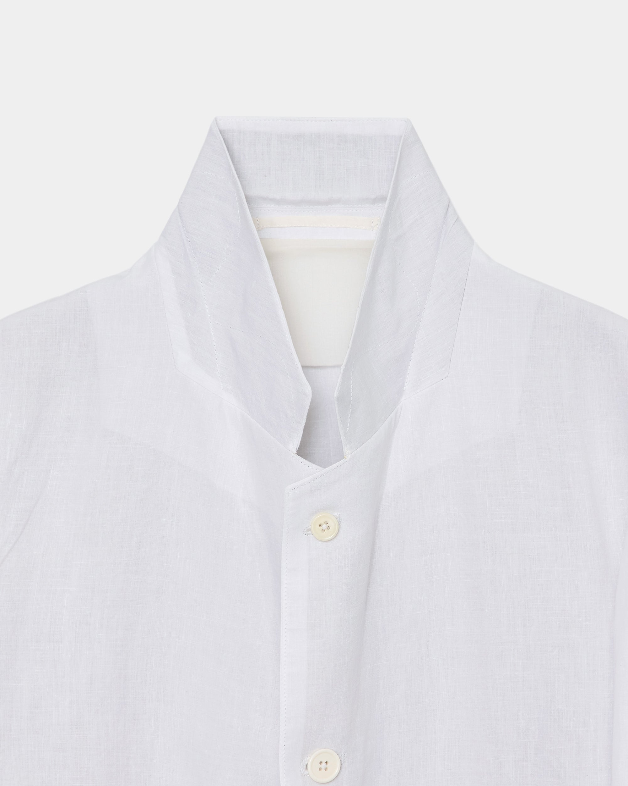 80/1ヘンプタイプライター / サックコート, White