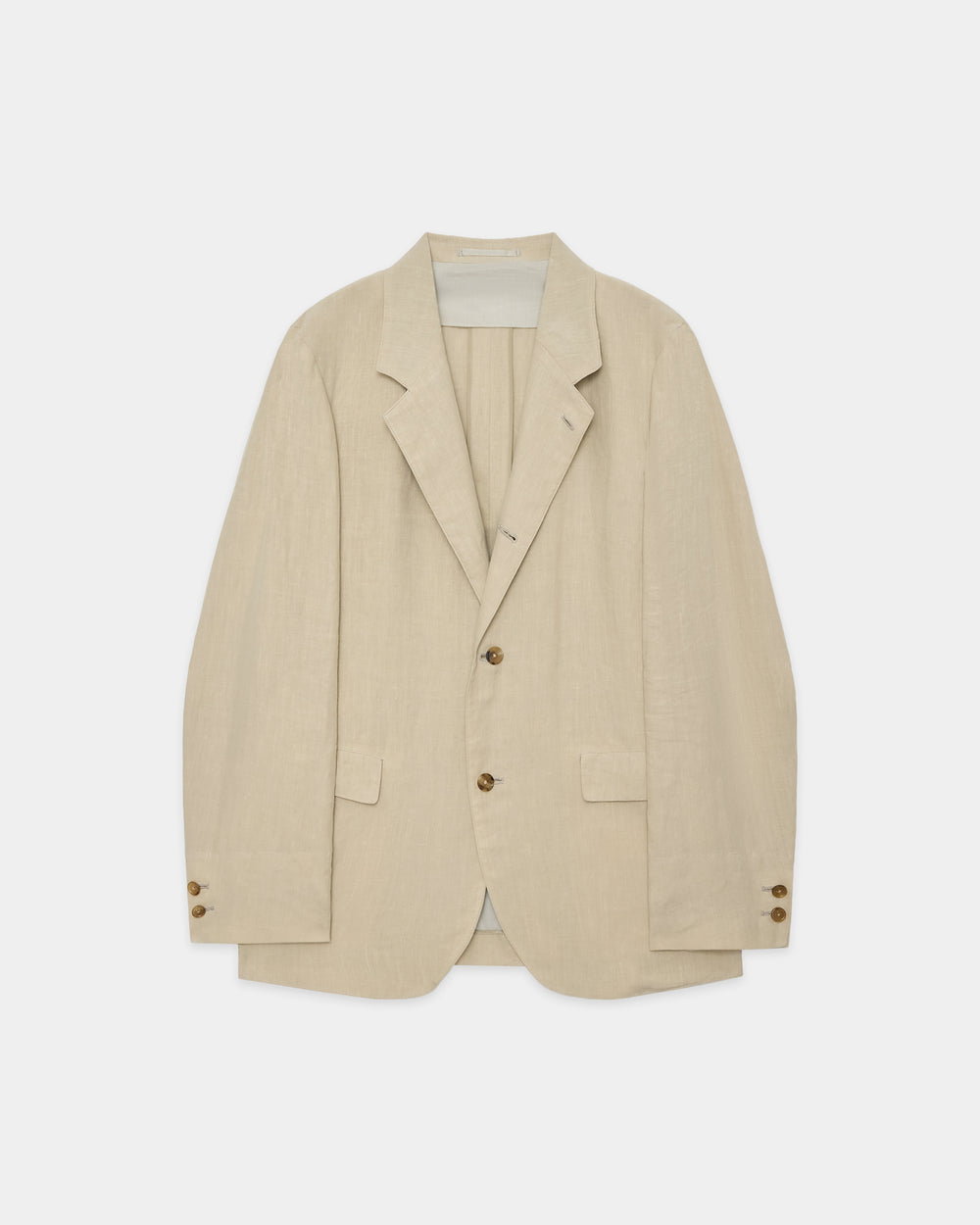 80/1ヘンプタイプライター / サックコート, Beige