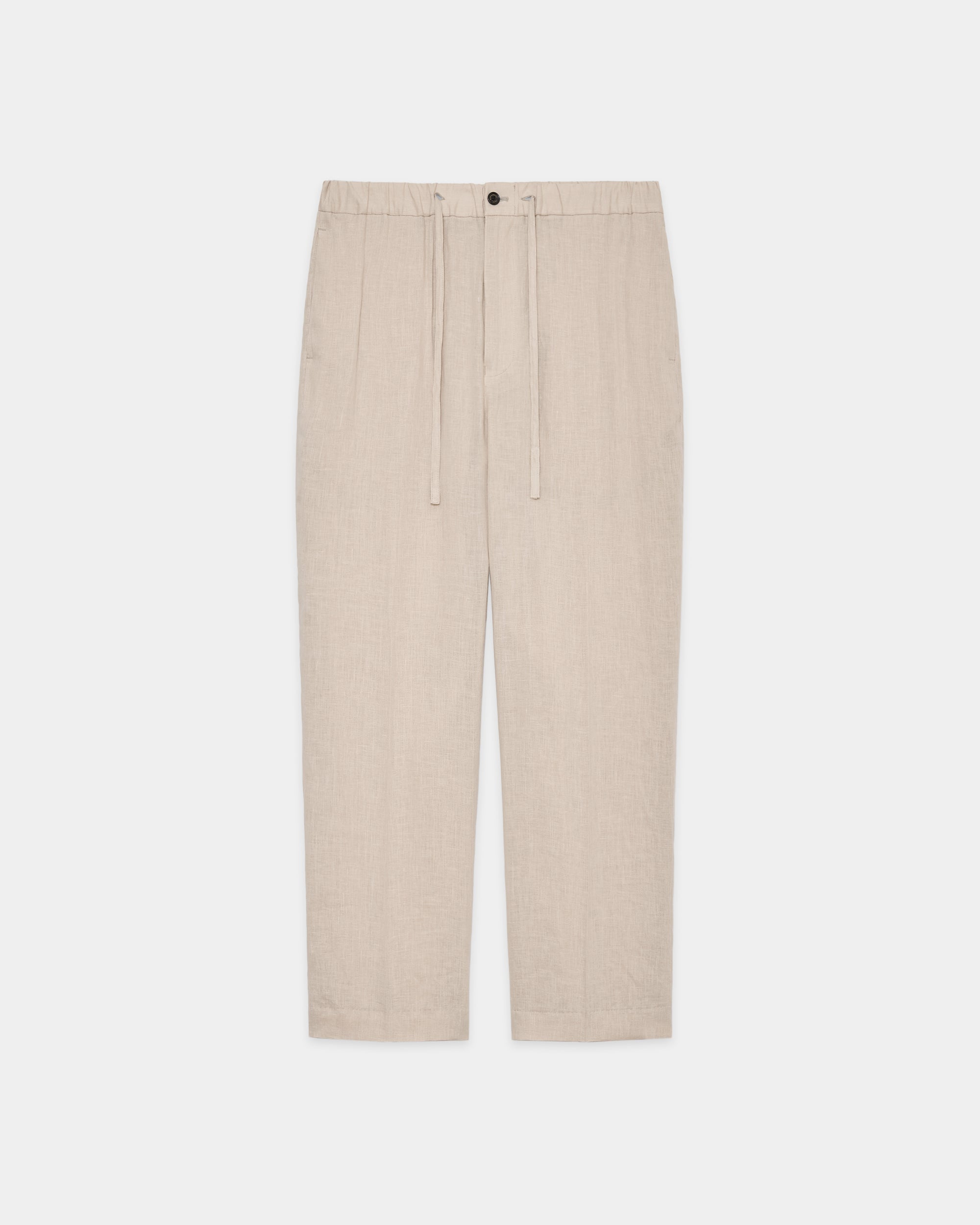 ヘンプ細布 / フラットテーパードイージートラウザーズ, Taupe