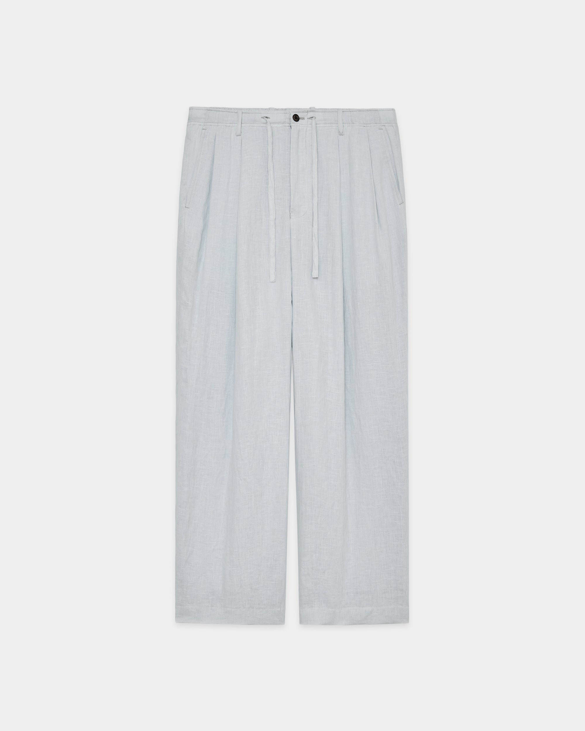 ヘンプ細布 / ダブルプリーテッドイージートラウザーズ, Ice