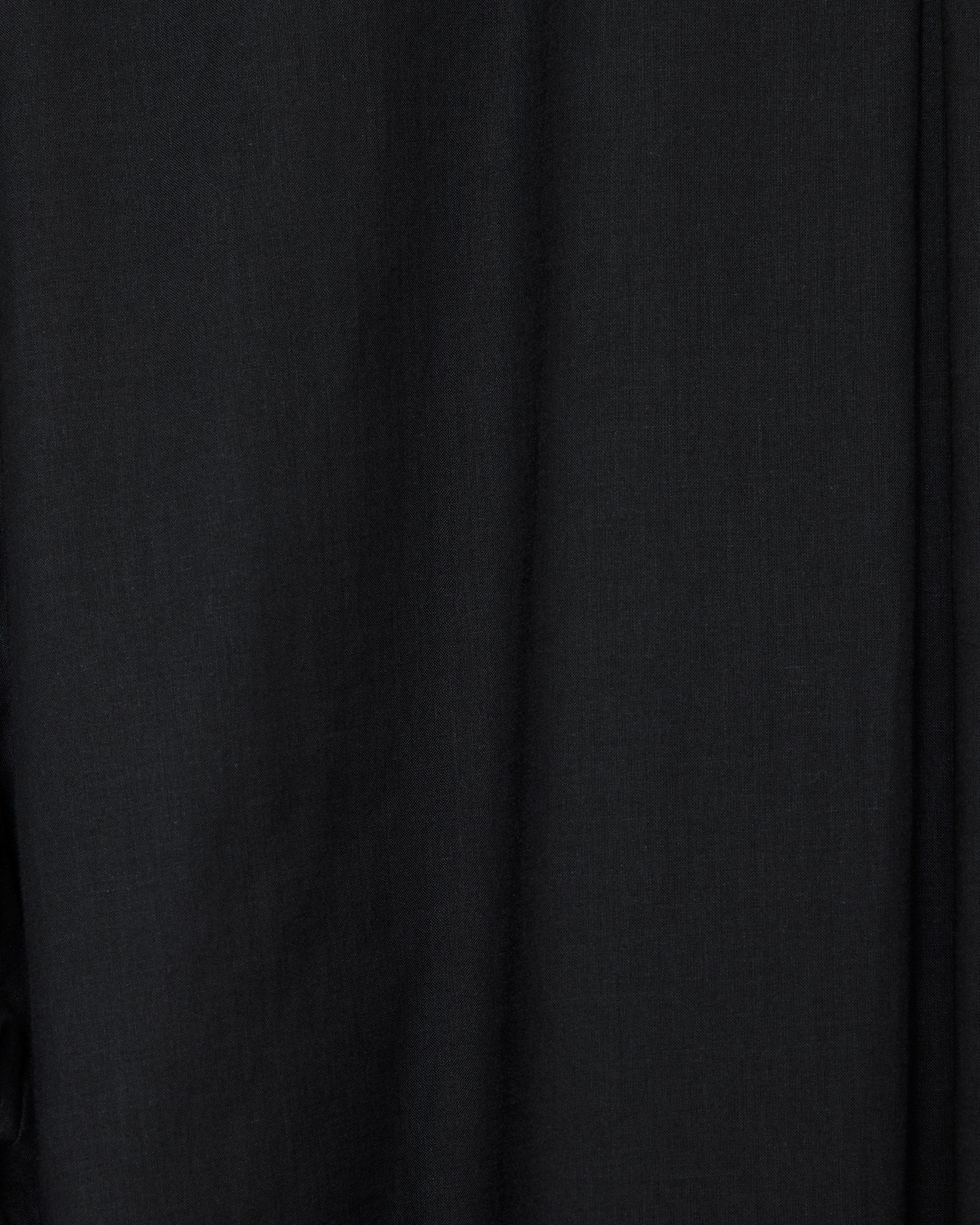 オーガニックGIZA90/1ローン / レギュラーフィットドレスシャツ, Black