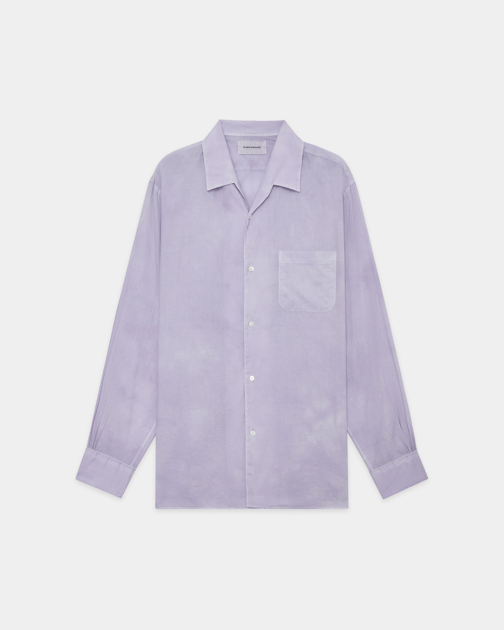 オーガニックGIZA90/1ローン / イタリアンオープンカラーシャツ, Lavender