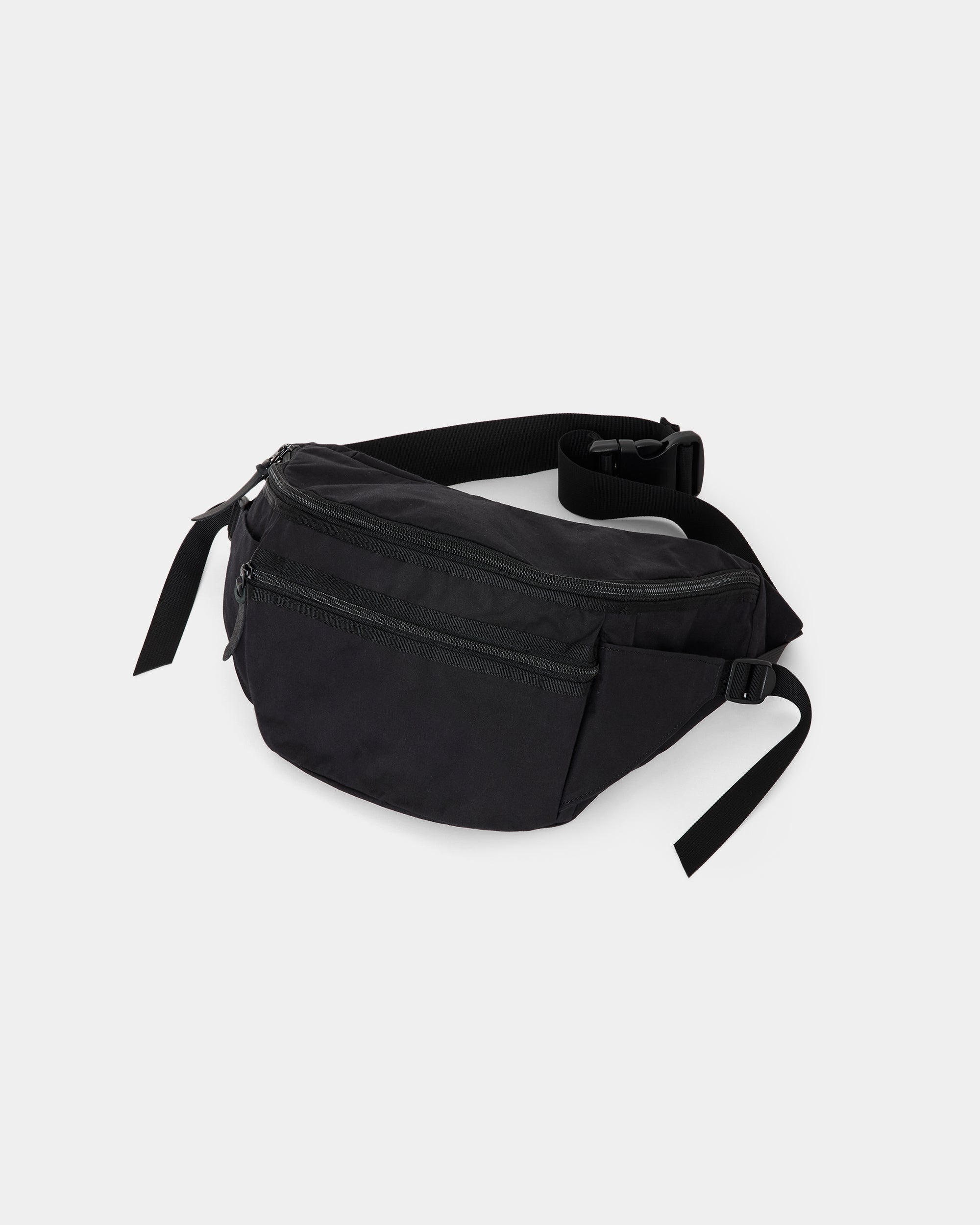 Organic Cotton Heavy All Weather Cloth Waist Pouch, Black