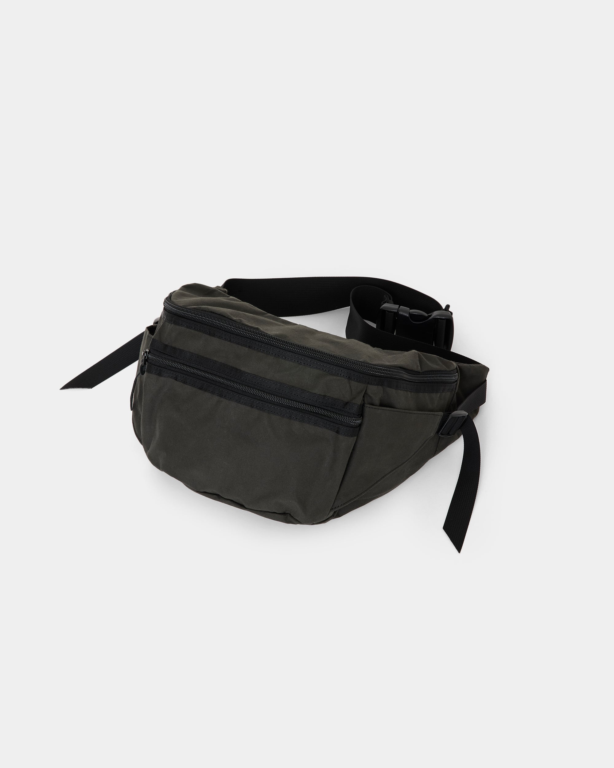 Organic Cotton Heavy All Weather Cloth Waist Pouch, Dark Sage