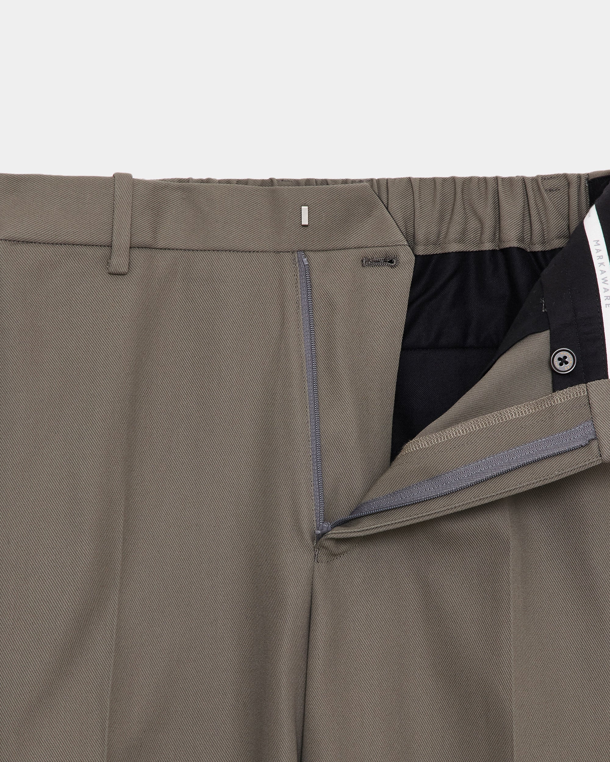 新品未使用 MARKAWARE サバイバルクロス フラットテーパードトラウザーズ オーガニックコットンサバイバルクロス / フラットテーパード