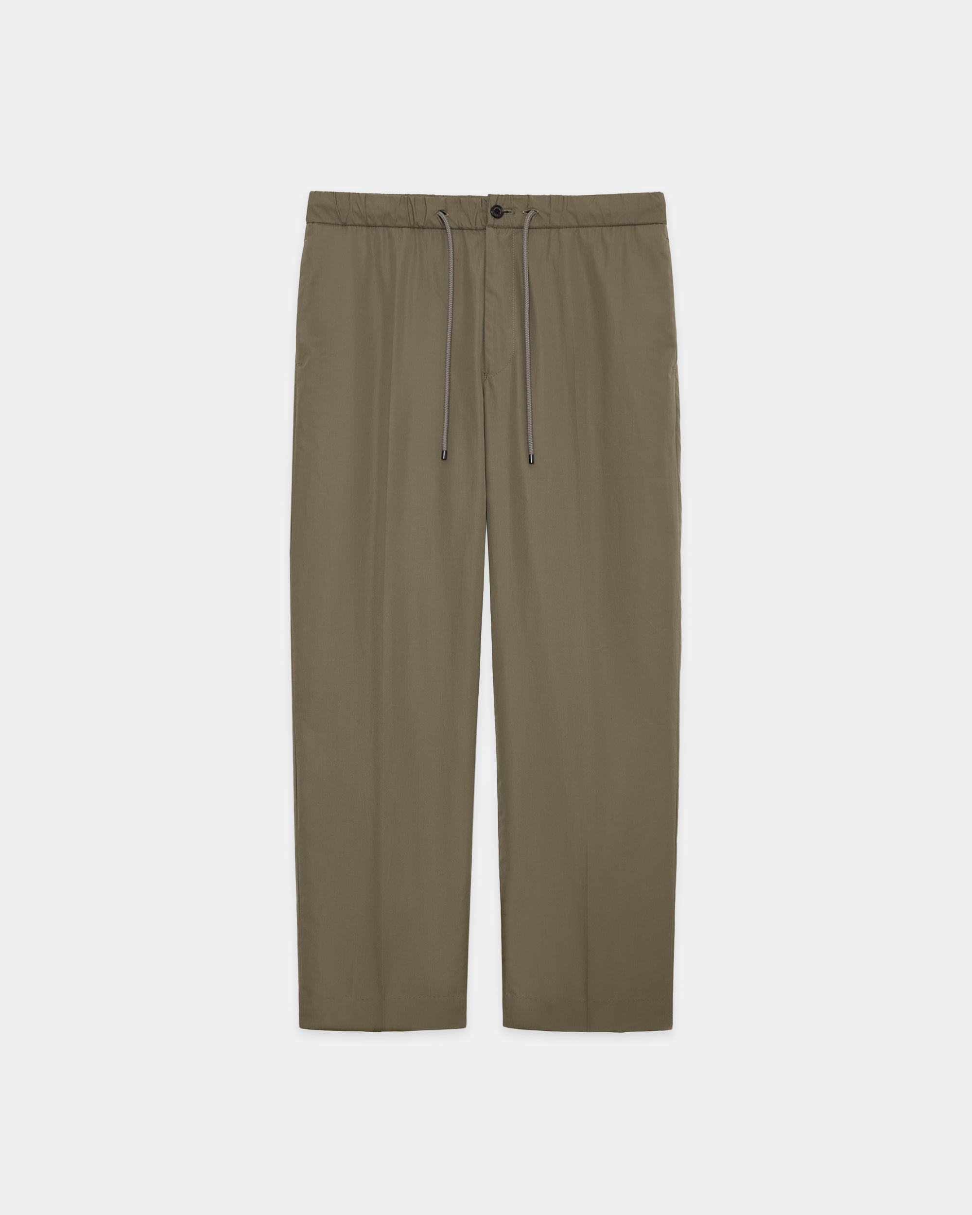 120/2オールウェザークロス	/ フラットテーパードイージートラウザーズ, Sage Green