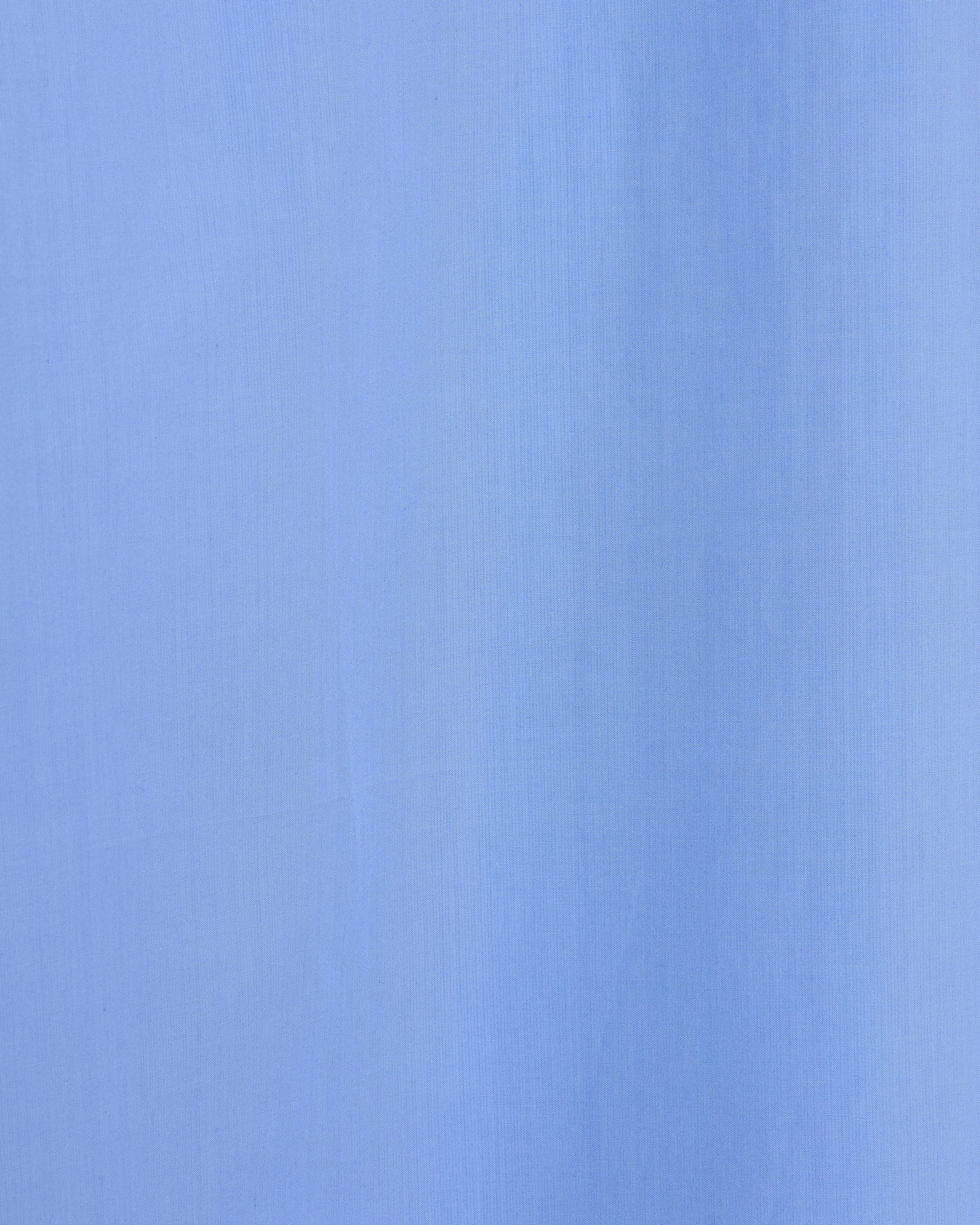 オーガニックGIZA80/1タイプライター / レギュラーフィットドレスシャツ, Saxe