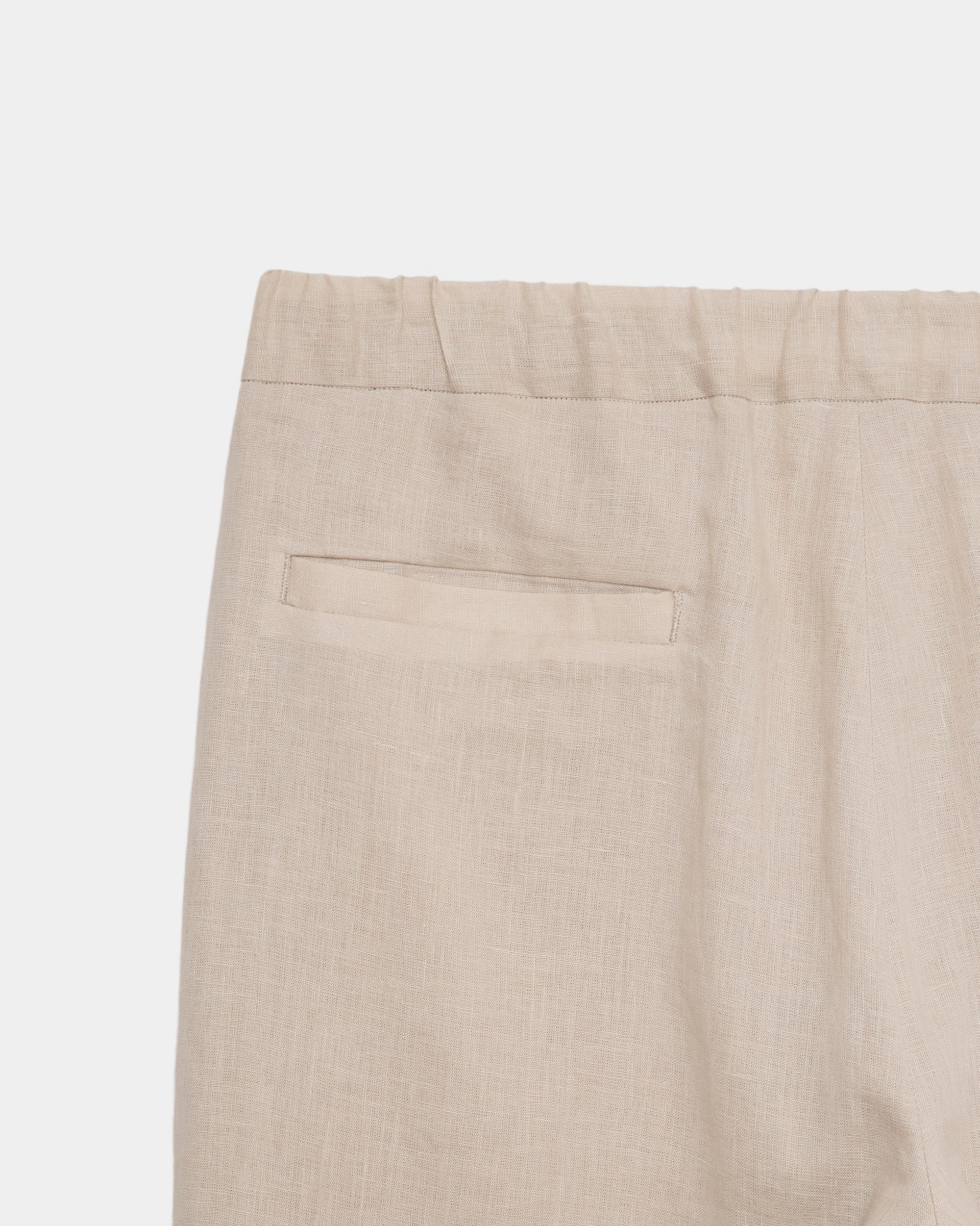 ヘンプ細布 / フラットテーパードイージーショーツ, Taupe