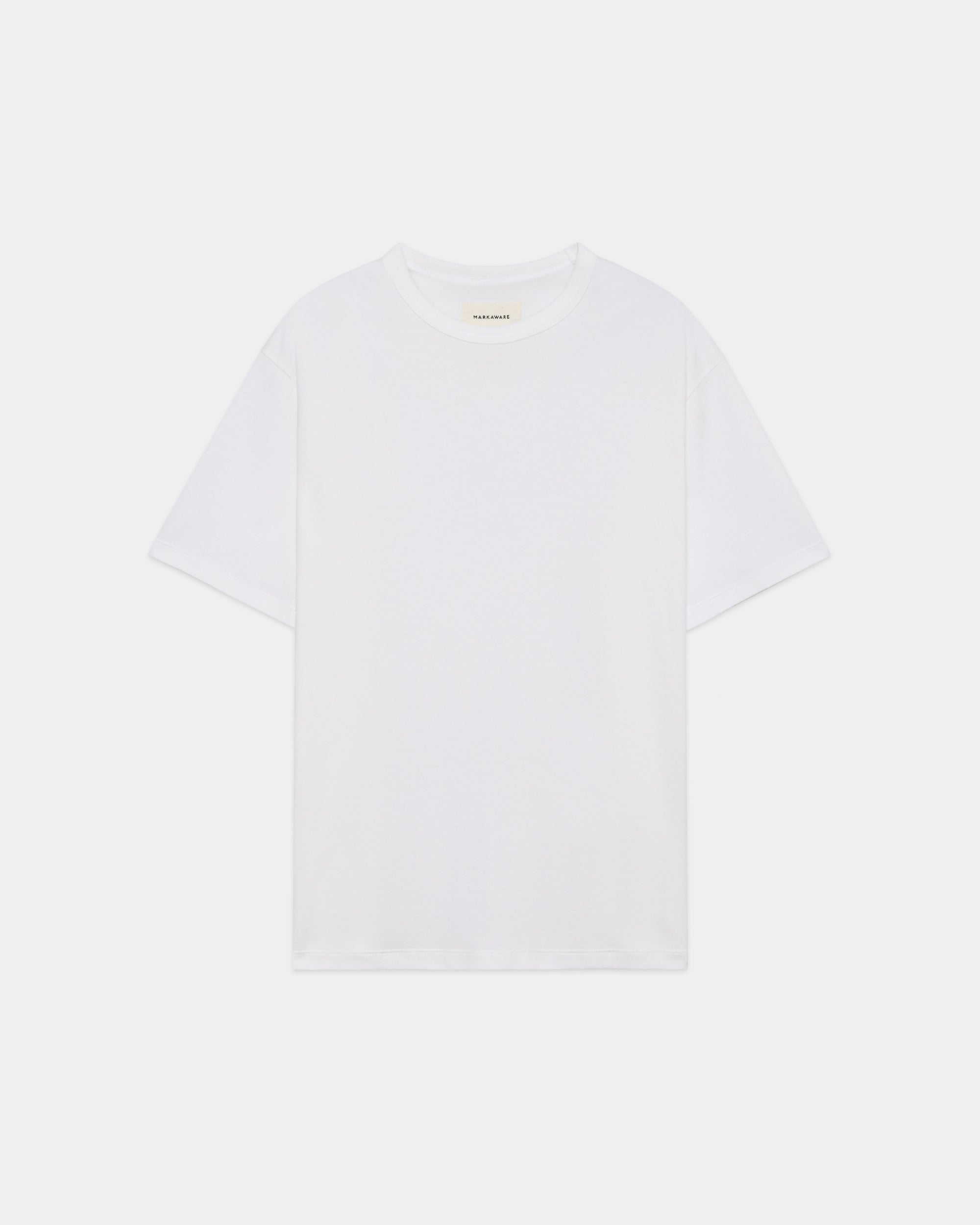 オーガニックGIZA70/2天竺 / ニューリラックスドフィットTee, White