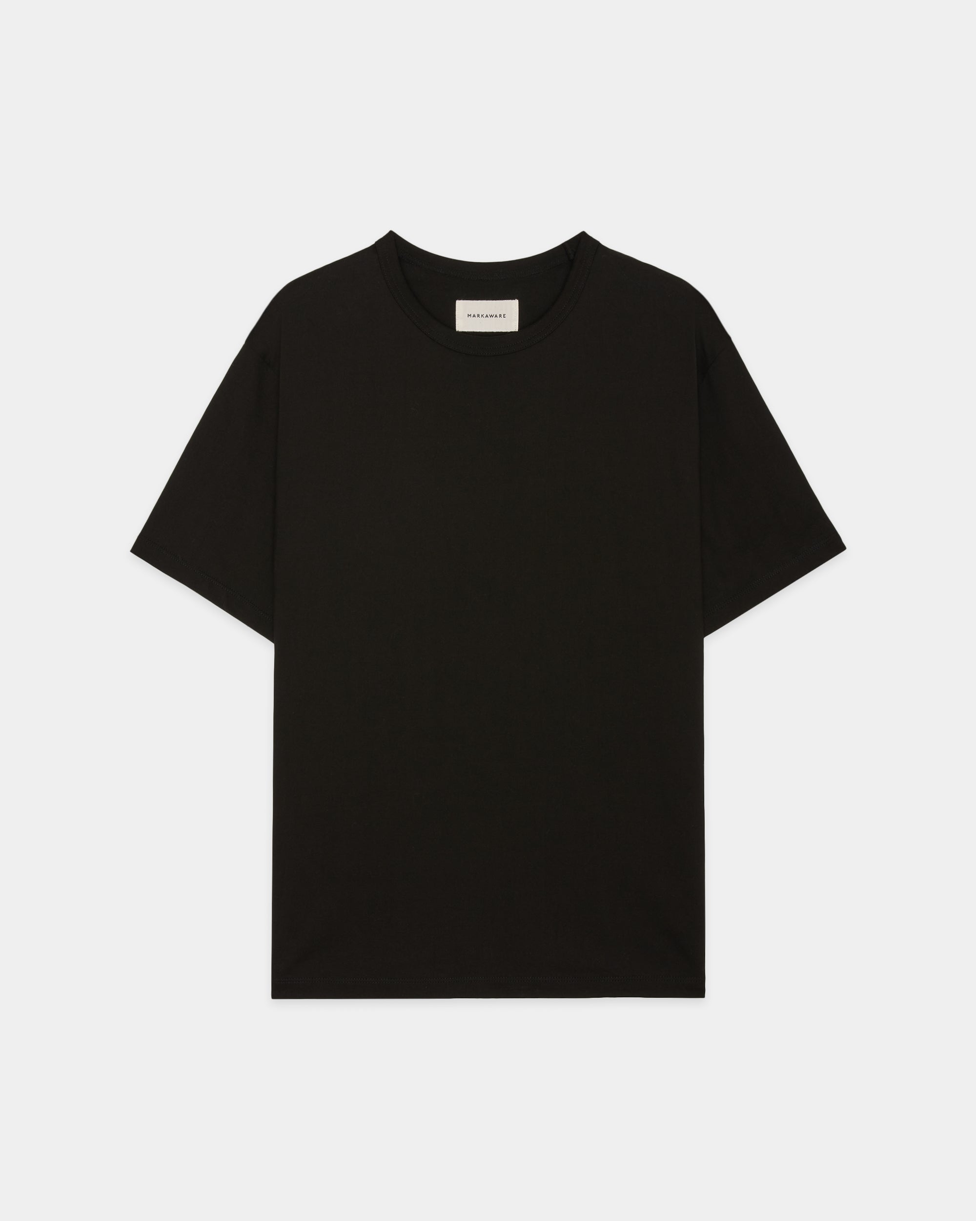 オーガニックGIZA 60/3天竺 サバイバルクロス® / リラックスフィットTee, Black