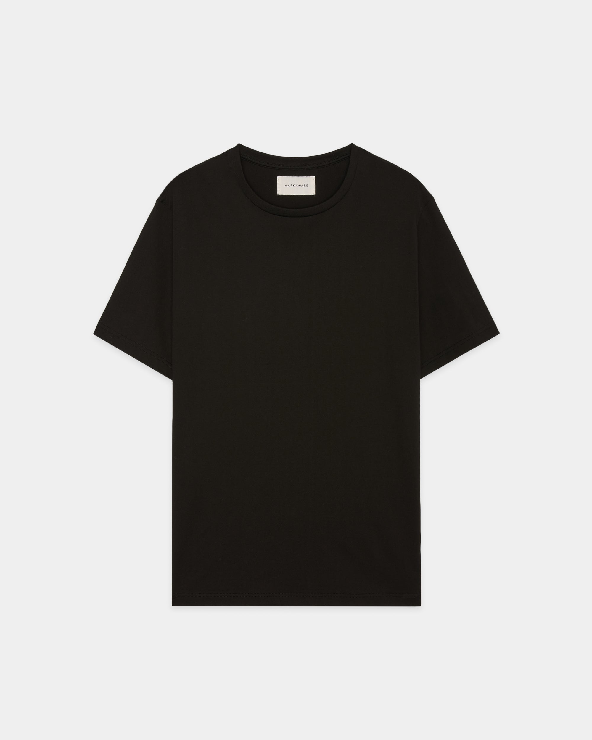 オーガニックGIZA 60/2丸胴天竺 / ショートスリーブTee, Black – MARKAWARE