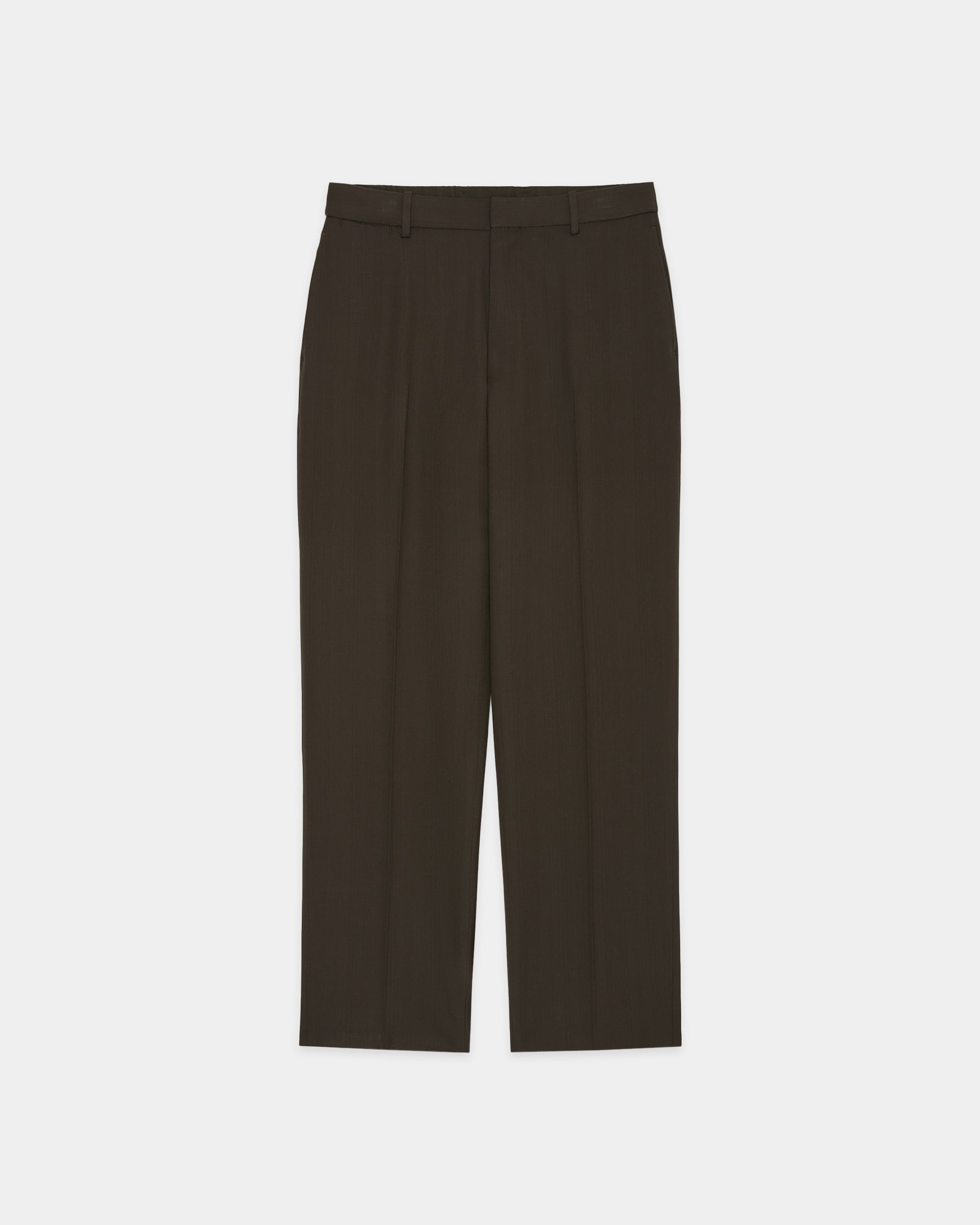 3/60 オーガニックウールサバイバルクロス® / フラットテーパードトラウザーズ, Dark Sage