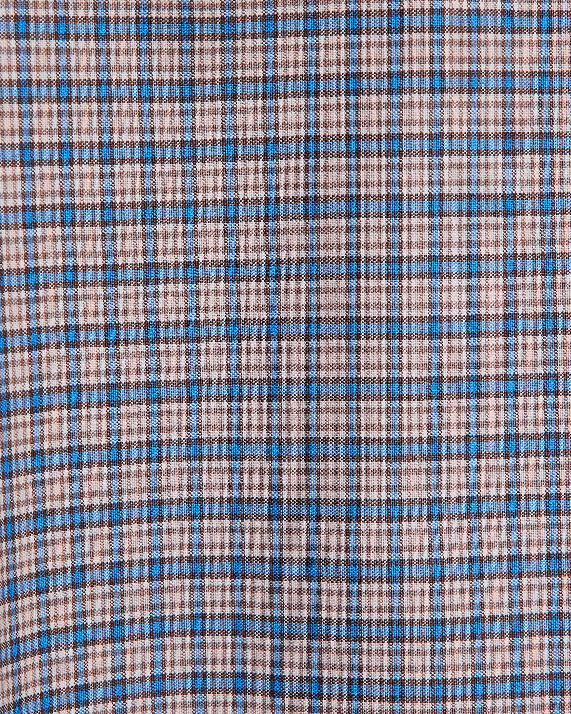スーパー160s 防縮ウールオックスフォード / レギュラーフィットドレスシャツ, Brown Check