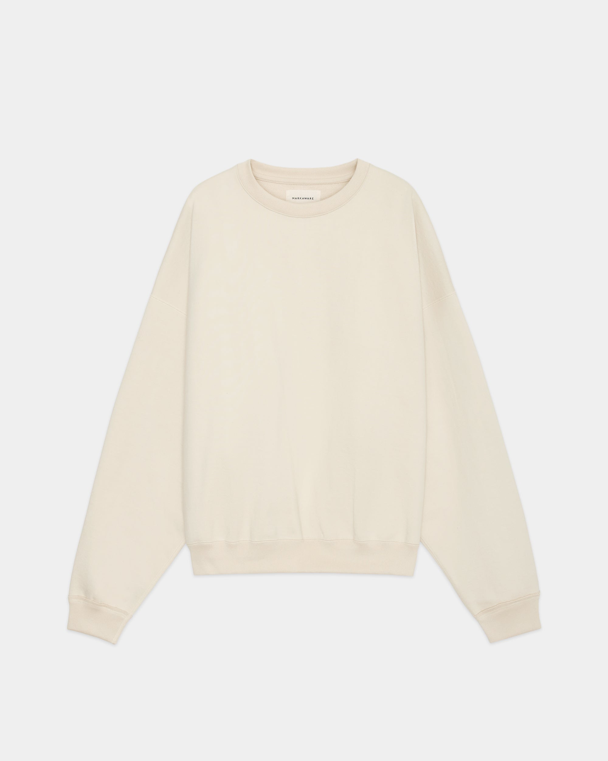 オーガニックコットンヘビー吊裏毛 / ヒュージスウェットショート, Ivory