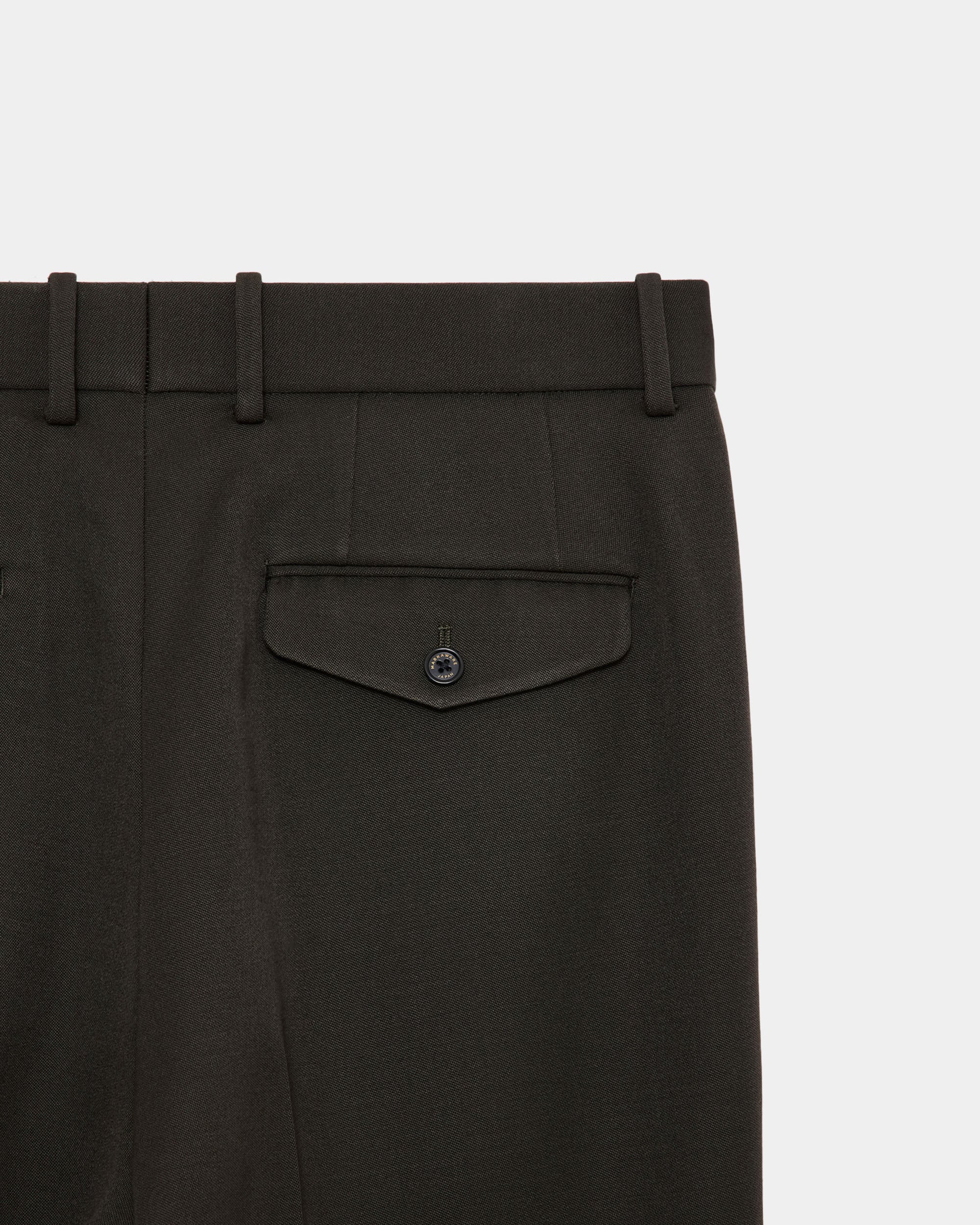 ポロワースタキシードクロス / フラットフロントワイドトラウザーズ, Dark Olive