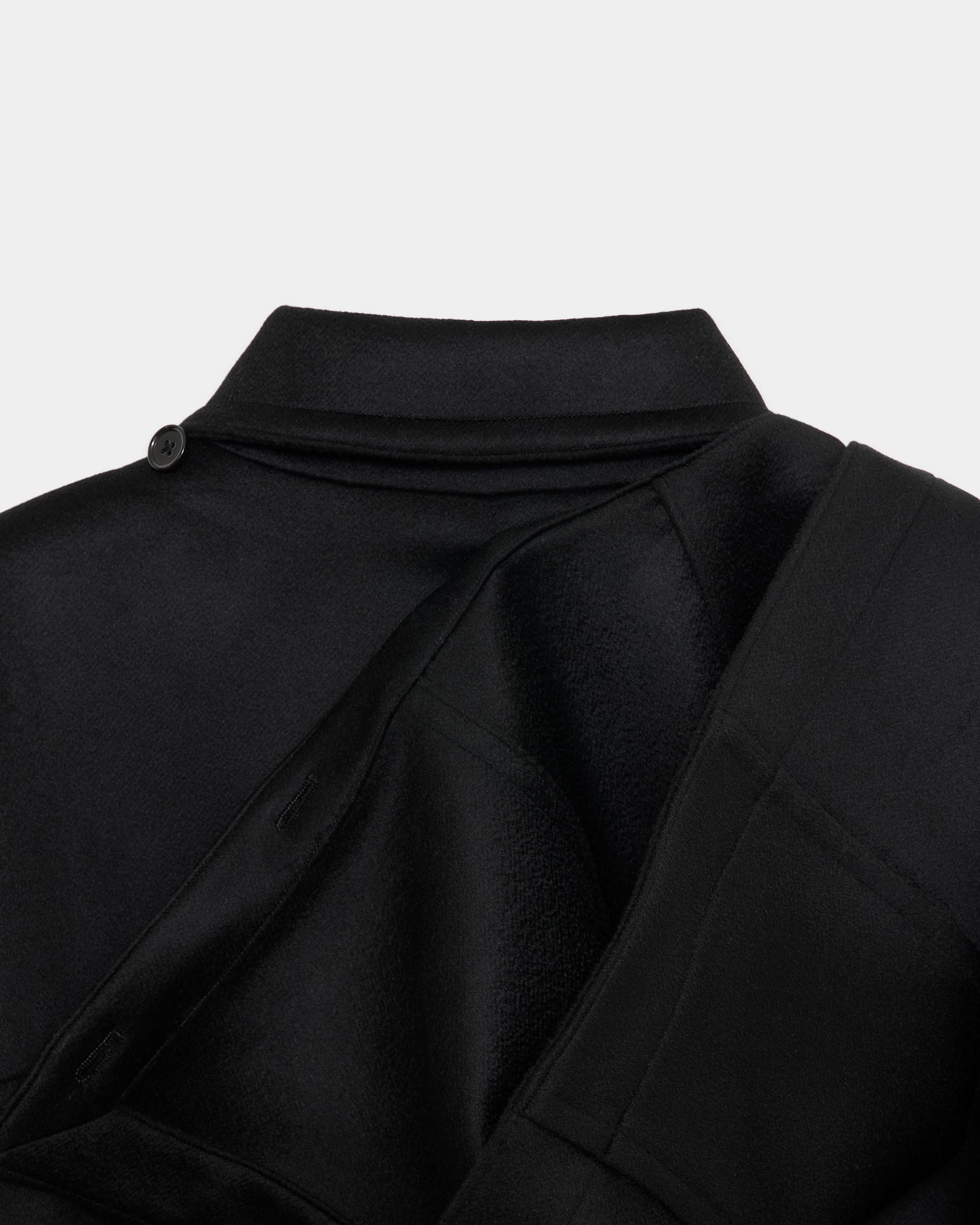カシミヤリバー / ダッフルコート, Black